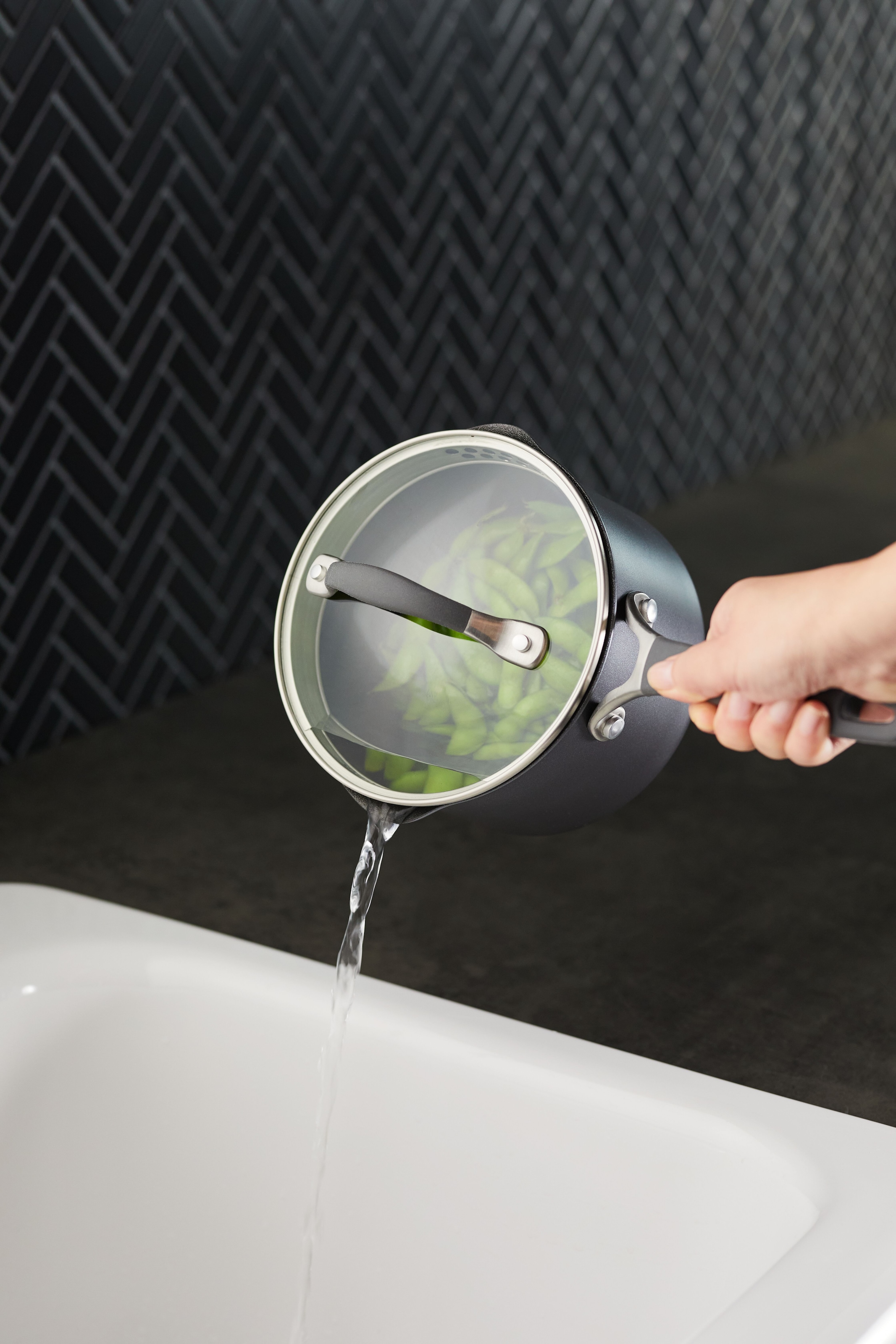 Circulon Topf-Set »Circulon A1 Topfset klein, 6-tlg.« Set, 3 Töpfe, 3 Deckel, 6 Stk. tlg. Aluminium | Edelstahl