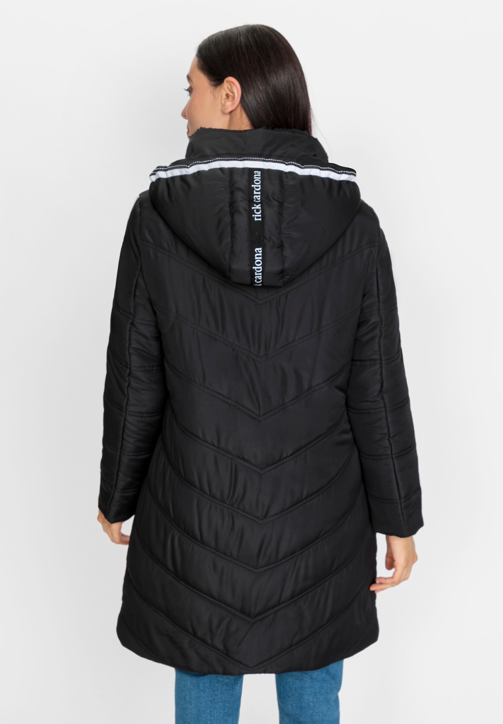 heine Steppjacke »Steppmantel Steppmantel mit Teddy-Fleece innen« mit Kapuze