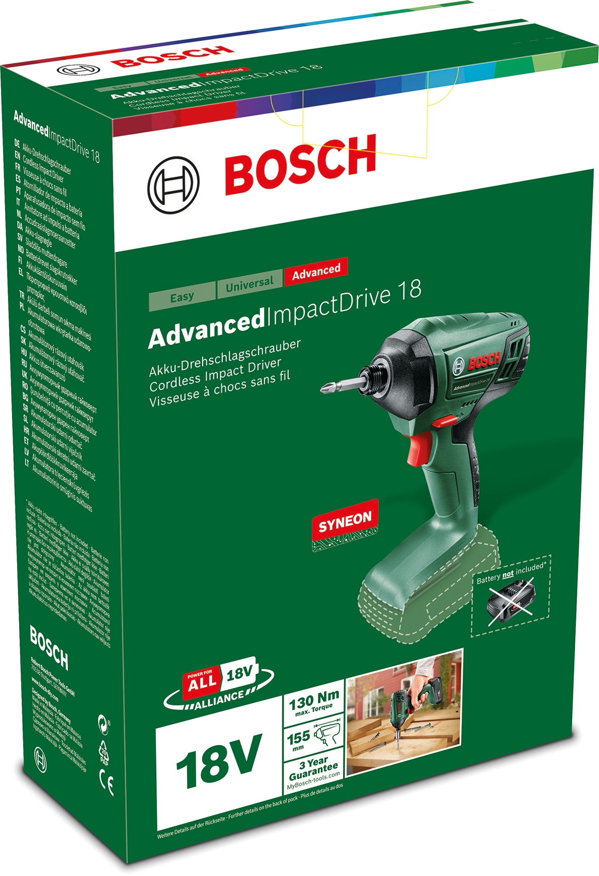 Bosch Home & Garden Akku-Schlagbohrmaschine »AdvancedImpactDrive 18 - solo«, ohne Akku und Ladegerät