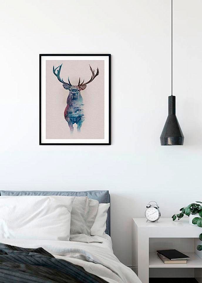 Komar Bild »Animals Forest Deer« Tiere 1 Stk. tlg. Wandbild zur Dekoration - ohne Rahmen