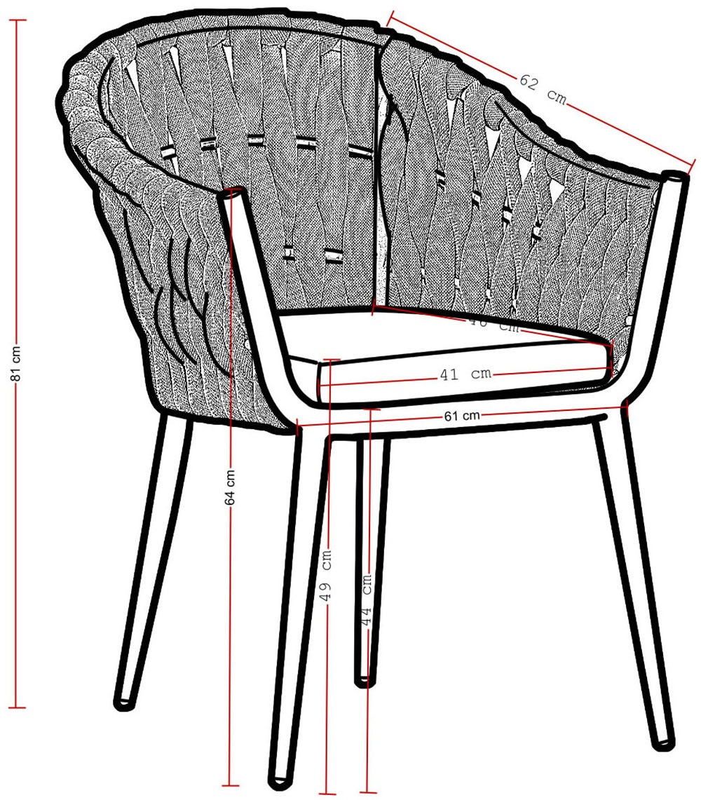 Destiny Garten-Essgruppe »MOLINO IMOLA Essgruppe 4 Se + Tisch 165/215x100cm, grau« Set,  Tisch ausziehbar
