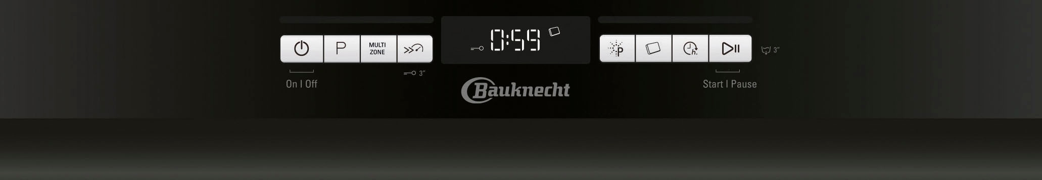 BAUKNECHT teilintegrierbarer Geschirrspüler »OBBO POWERCLEAN 6330«, 14 Maßgedecke