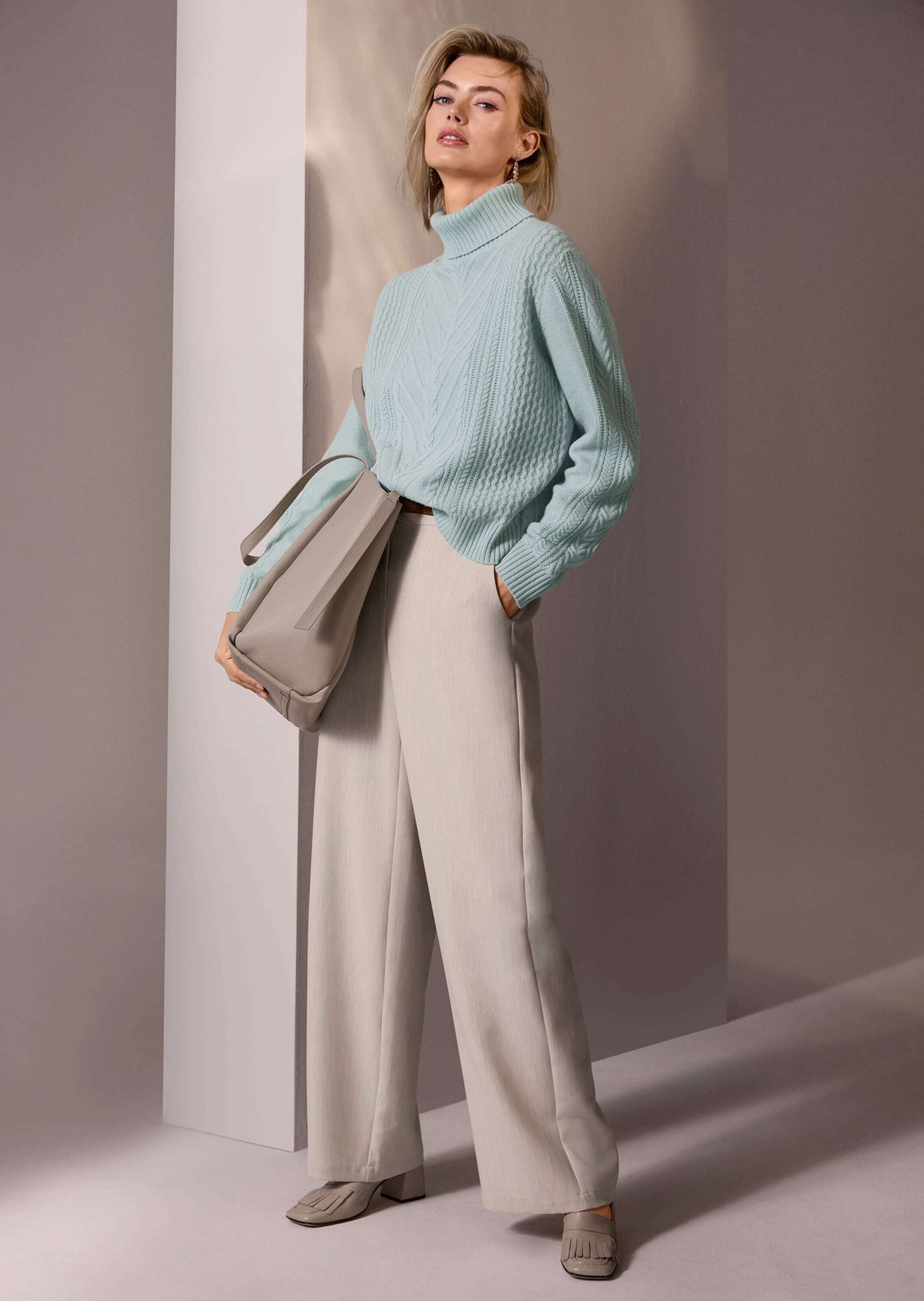 MADELEINE Bügelfaltenhose »Palazzohose Elegante Stretchhose mit Bügelfalten«