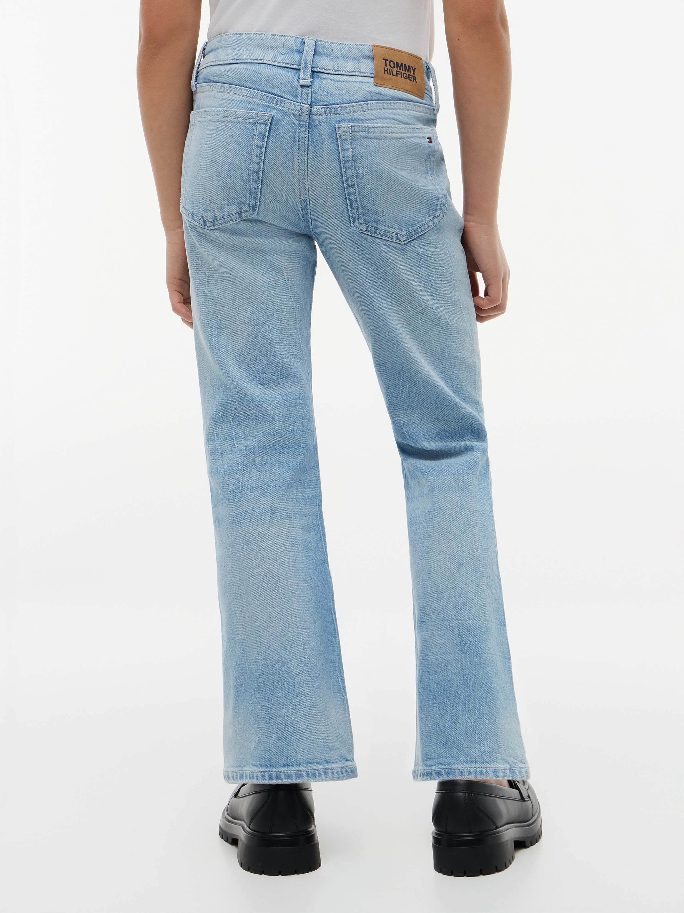 Tommy Hilfiger 5-Pocket-Jeans Flared Fit, aufgesetzte Taschen, Kinder bis 16 Jahre