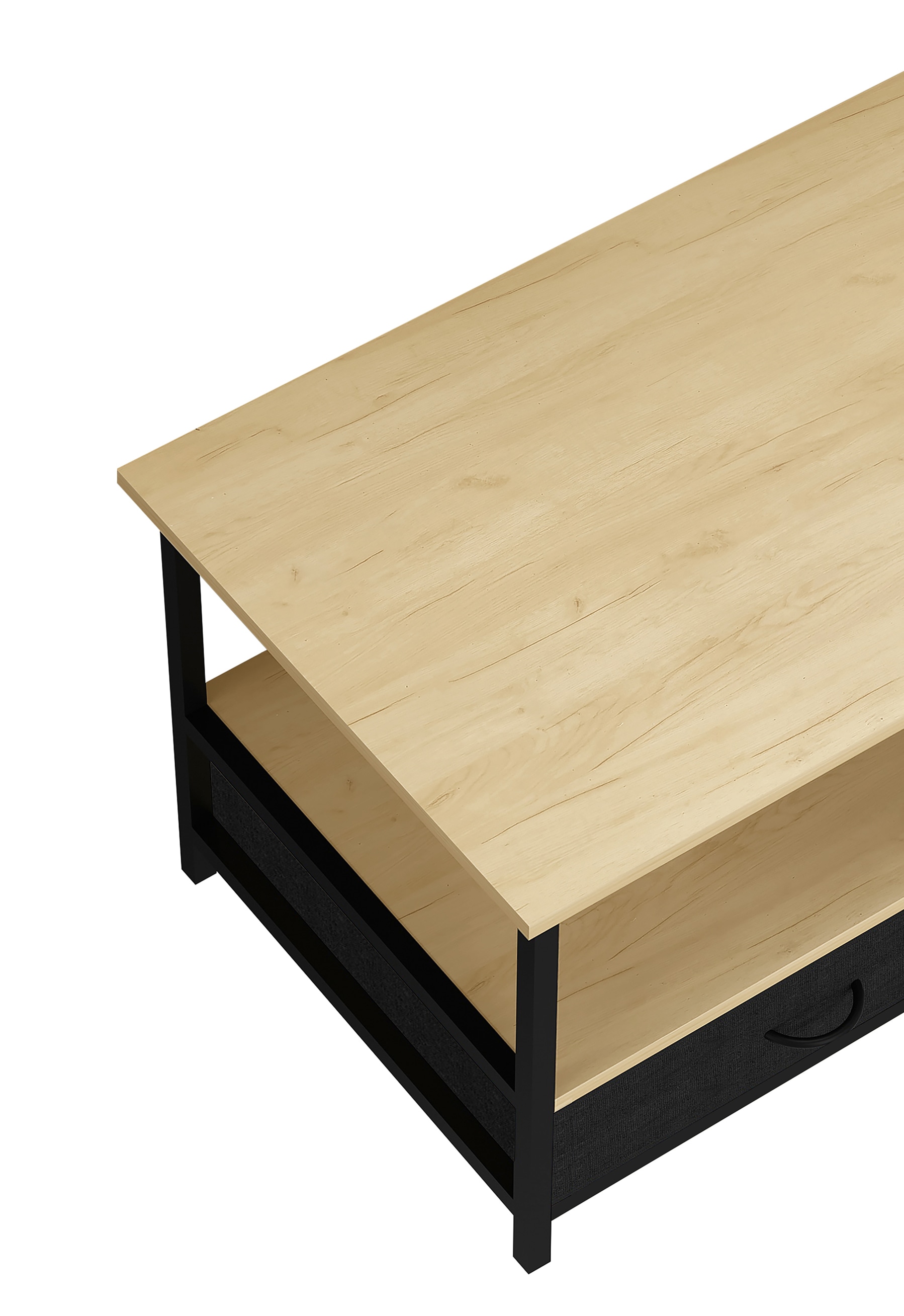 VCM Beistelltisch »Metall Holz Schublade Sofatisch Couchtisch Flonila«