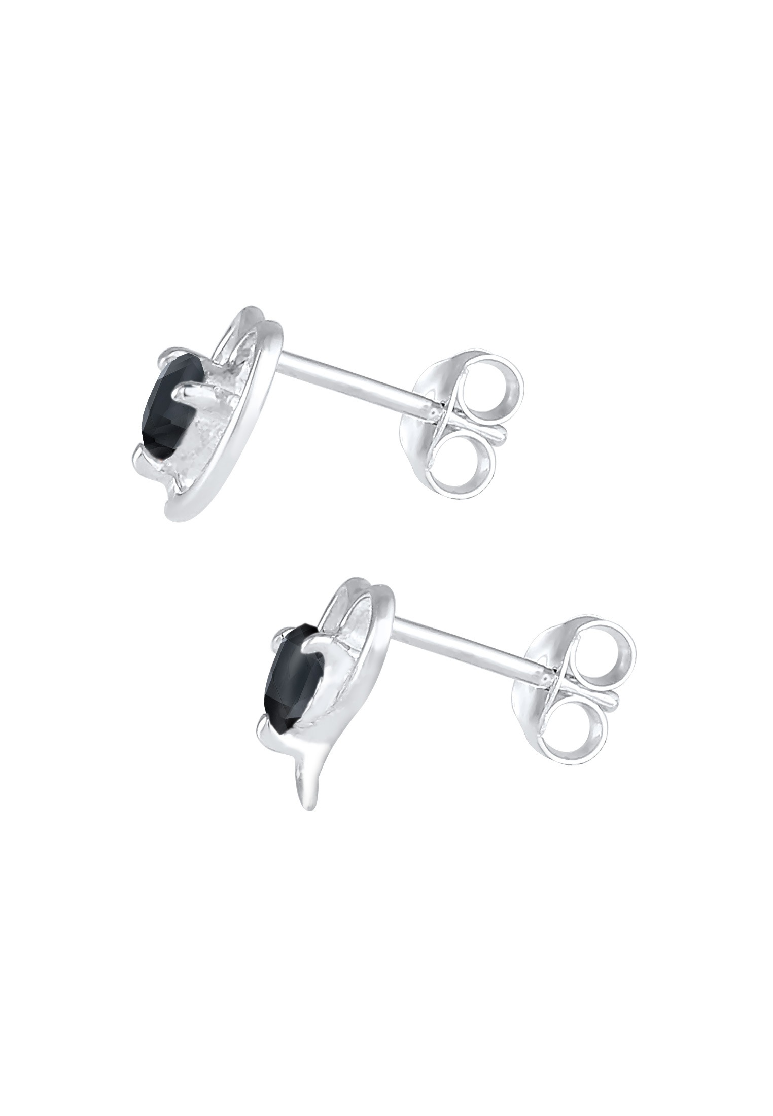 Elli Paar Ohrstecker »Ohrringe Stecker Herz Liebe Zirkonia Basic 925 Silber«