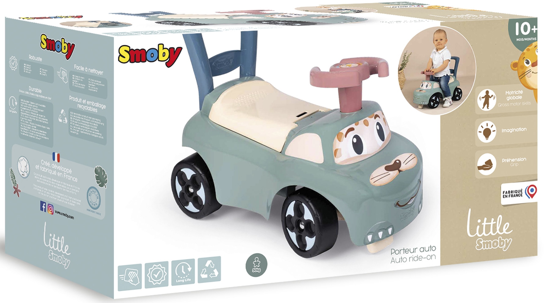 Smoby Rutscherauto »Little Smoby, Mein erstes Auto«, auch als Lauflernhilfe nutzbar