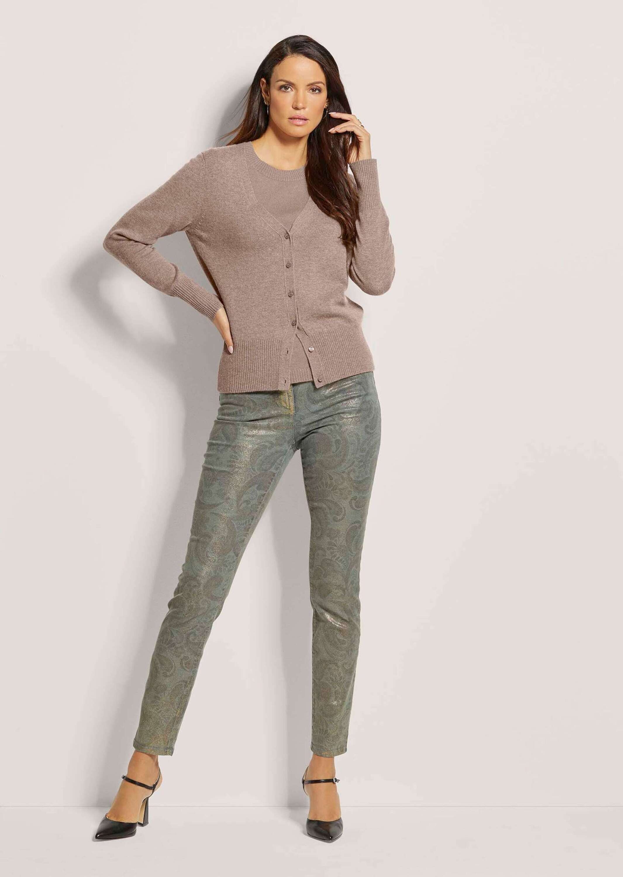 MADELEINE 2-in-1-Strickjacke »Twinset Elegantes Twinset aus Schurwolle-Kaschmir«