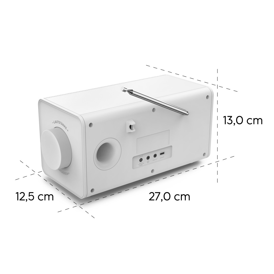 Hama Digitalradio (DAB+) »Digitalradio mit DAB+ FM Bluetooth und Wecker« ( Digitalradio (DAB+) 5 W) 4,3 Zoll TFT Display, große Tasten, Direktwahltasten
