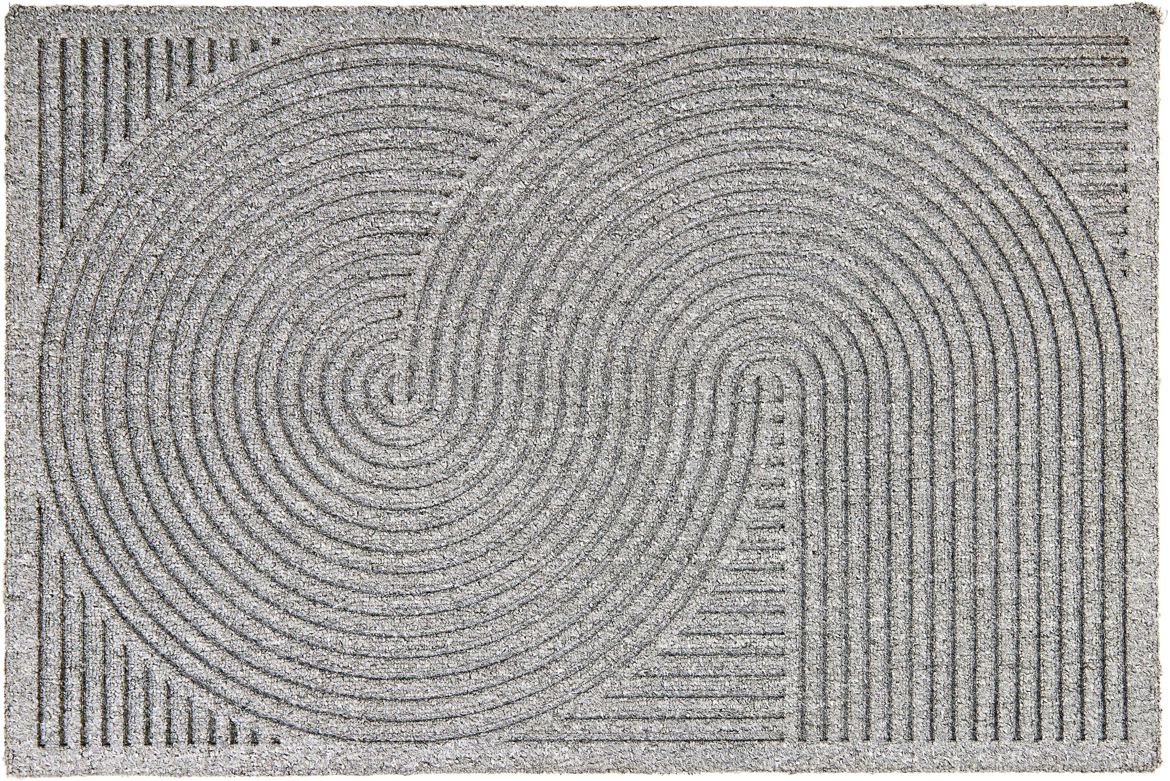 ASTRA Paillasson avec motif graphique résistant 45 x 75 cm gris