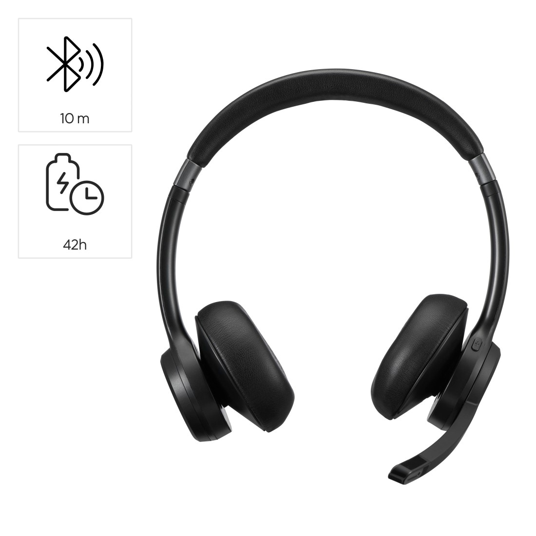 Hama PC-Headset »Bluetooth Headset (mit Mikrofon, kabellos, On Ear, für PC, Handy)«, Freisprechfunktion-Stummschaltung