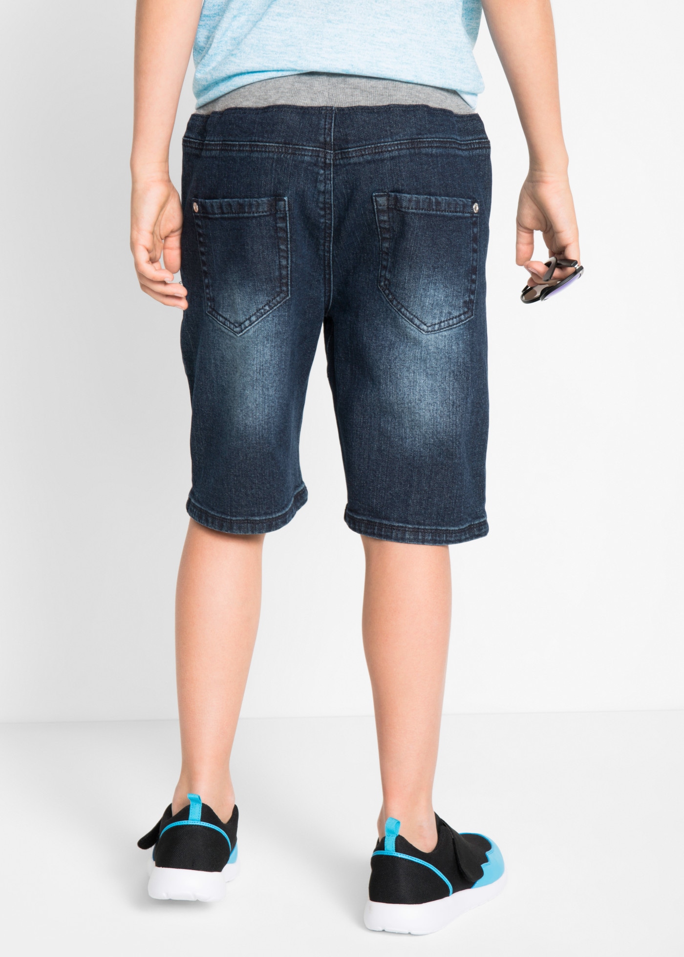 bonprix Bermudas  mit elastischem Bund und Bindeband, Regular Fit, schmale Passform