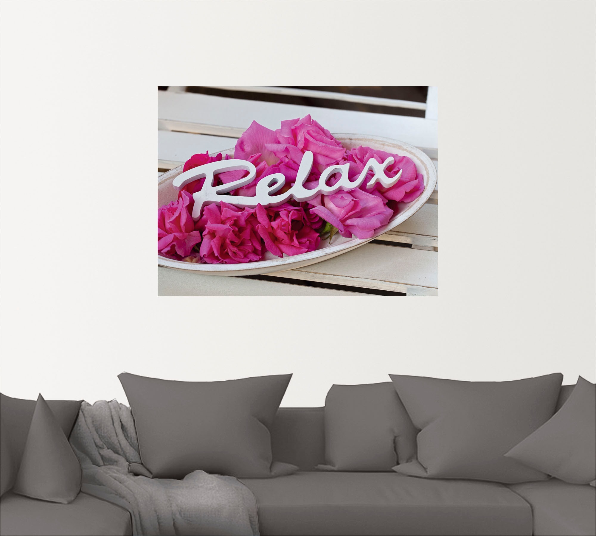 Artland Wandbild »Relax«, Sprüche & Texte, (1 St.), als Alubild, Outdoorbild, Leinwandbild, Wandaufkleber, versch. Größen