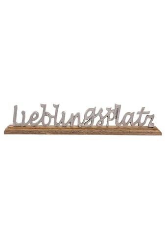 my home Deko-Schriftzug »Lieblingsplatz«, (1 St.), aus Metall, auf Holz kaufen