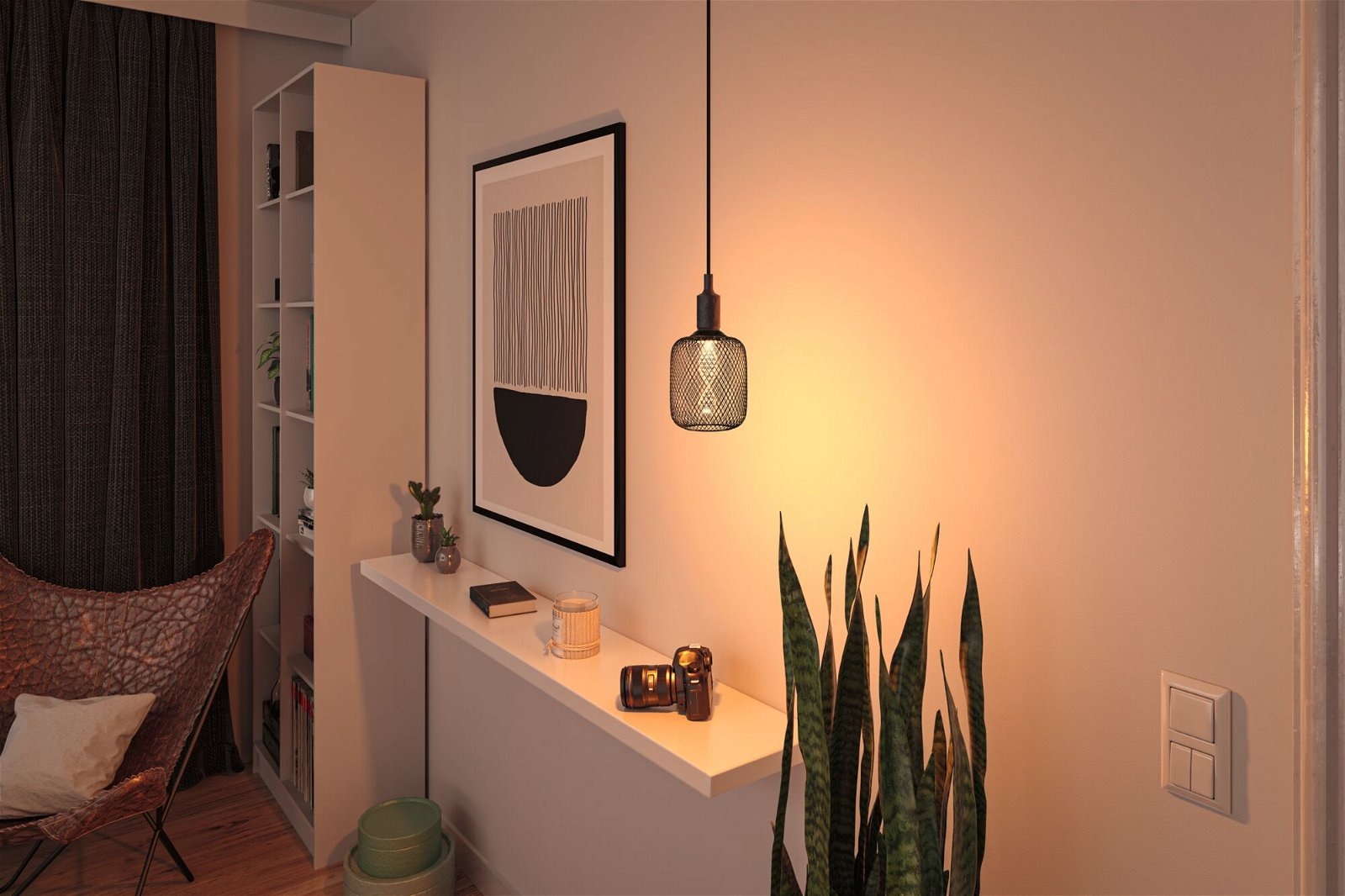 Paulmann LED-Leuchtmittel »Metallic Glow Zyl schwarz Helix 110lm 3,5W 1800K 230V«