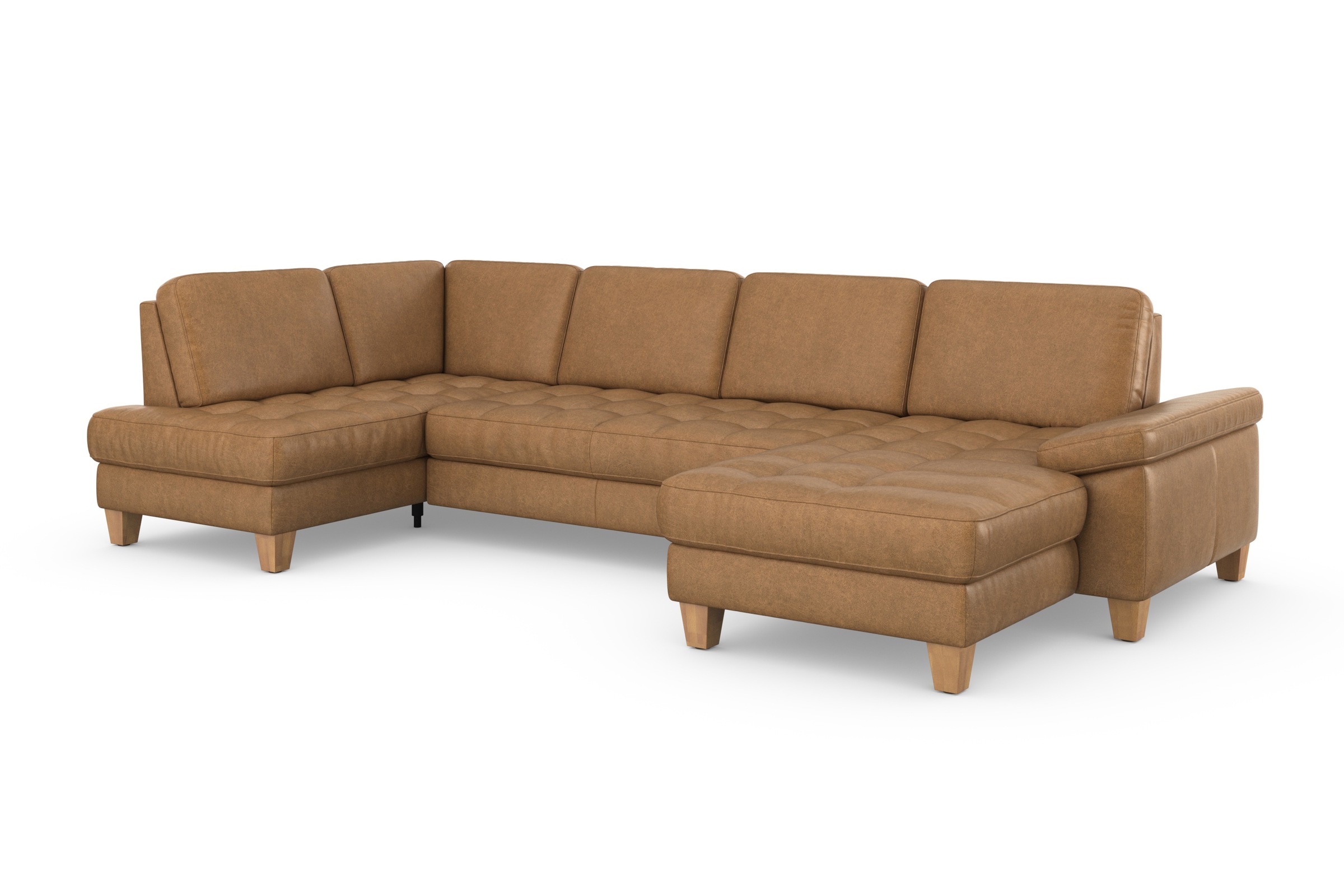 sit&more Wohnlandschaft »Westham U-Form«, wahlweise mit Bettfunktion, Bettkasten, Sitztiefenverstellung