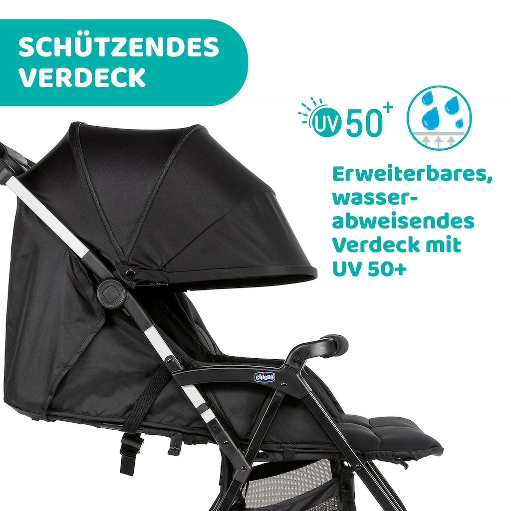 Chicco Zwillingsbuggy »OHlalà Twin, Black Night«, 15 kg