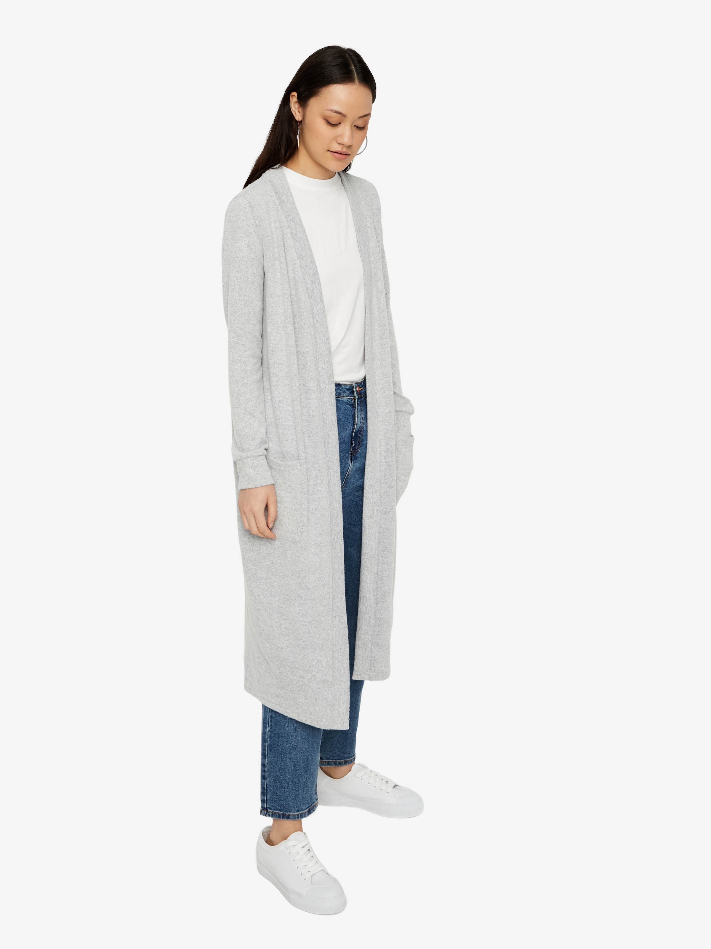 Noisy may Strickjacke »NMCITY L/S LONG CARDIGAN NOOS« Kunstfaser
