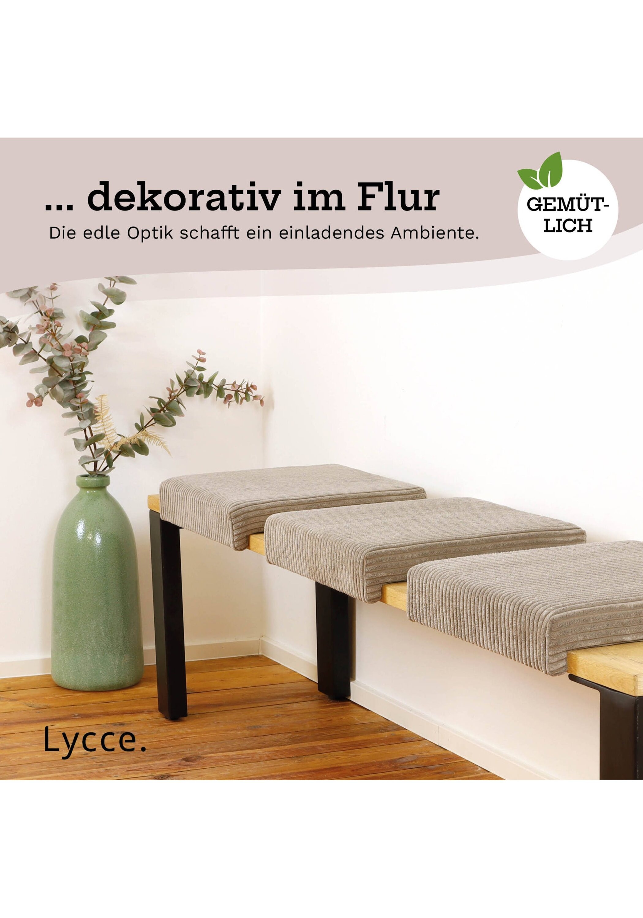 Lycce Bankauflage »Bankauflage Bankauflage Klemmkissen 1 Leiste 1er Pack« 3