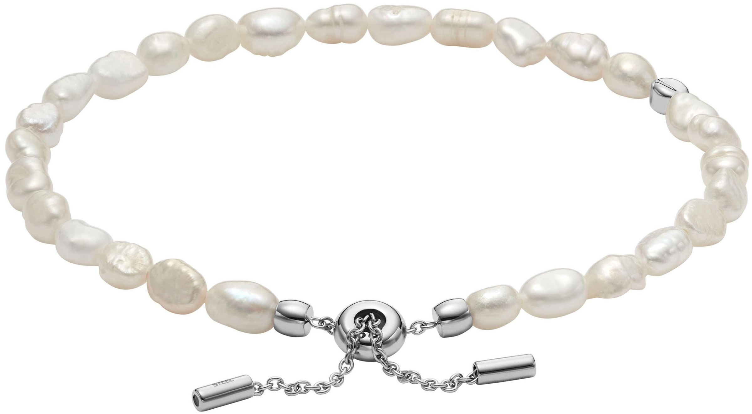 Skagen Armband »Schmuck Geschenk Edelstahl Armkette AGNETHE PEARL« mit Süßwasserzuchtperle
