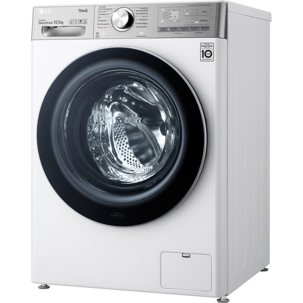 LG Waschmaschine »F6WV910P2«, F6WV910P2, 10,5 kg, 1600 U/min, TurboWash® - Waschen in nur 39 Minuten