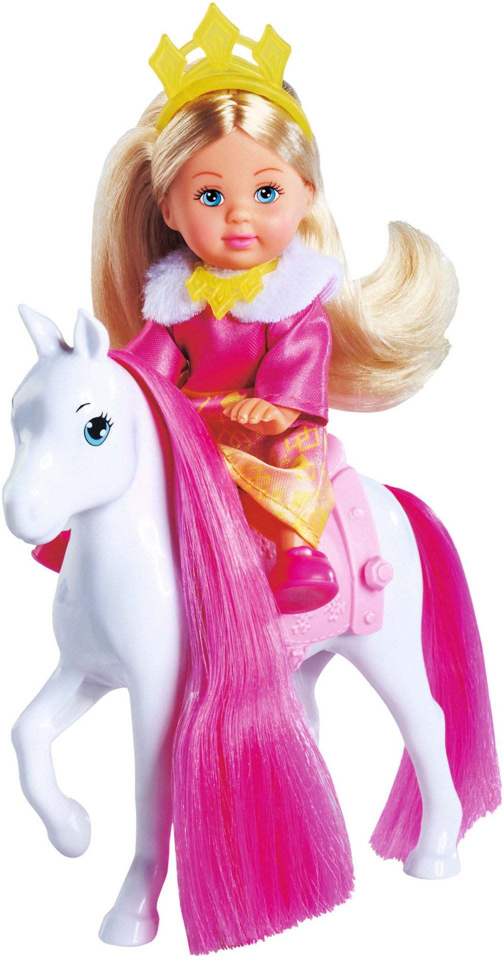 SIMBA Minipuppe »Evi Love, Princess Ride« mit Winterschlitten und Pferd