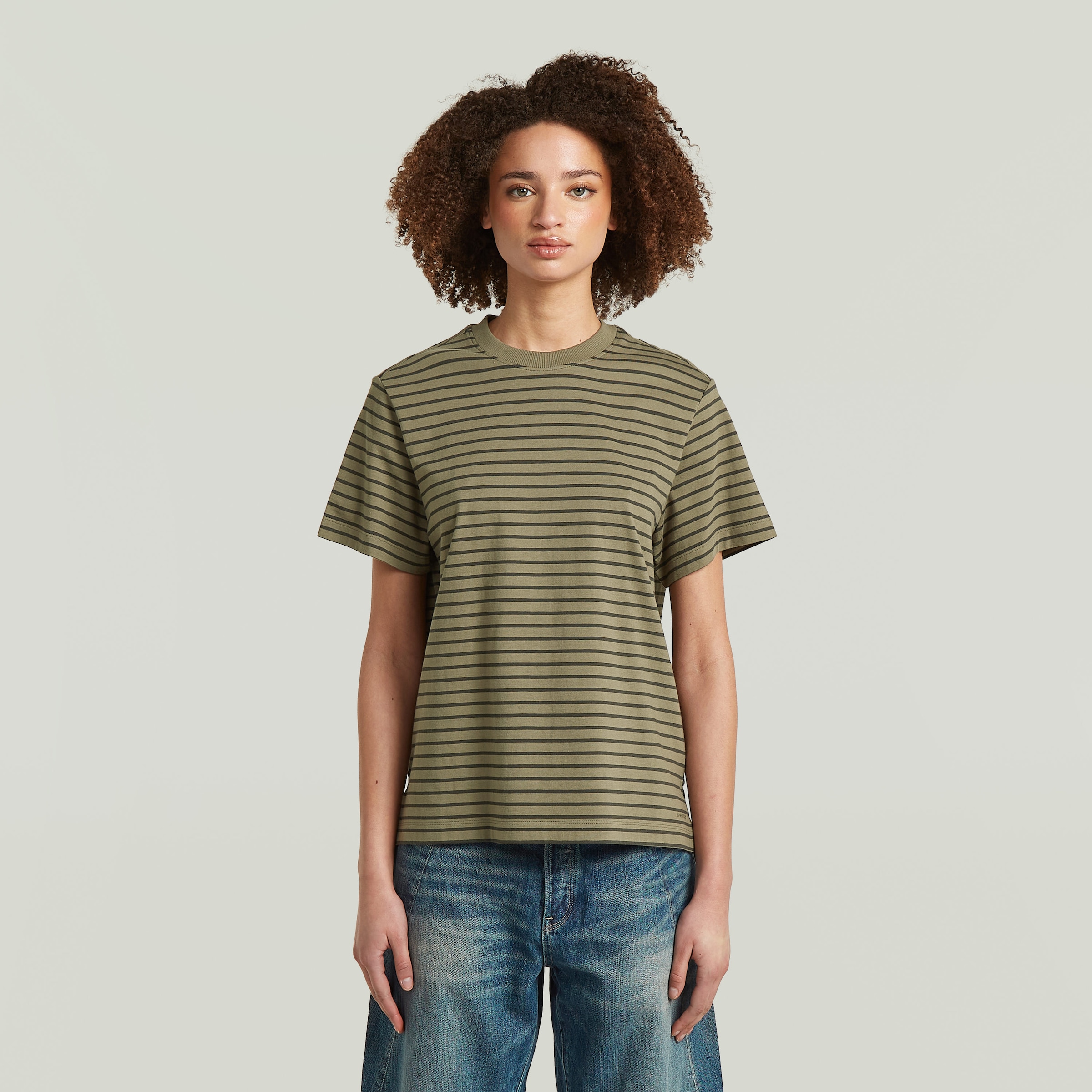 G-STAR T-Shirt »Unit stripe r t wmn« mit Streifen-Dessin, Baumwolle