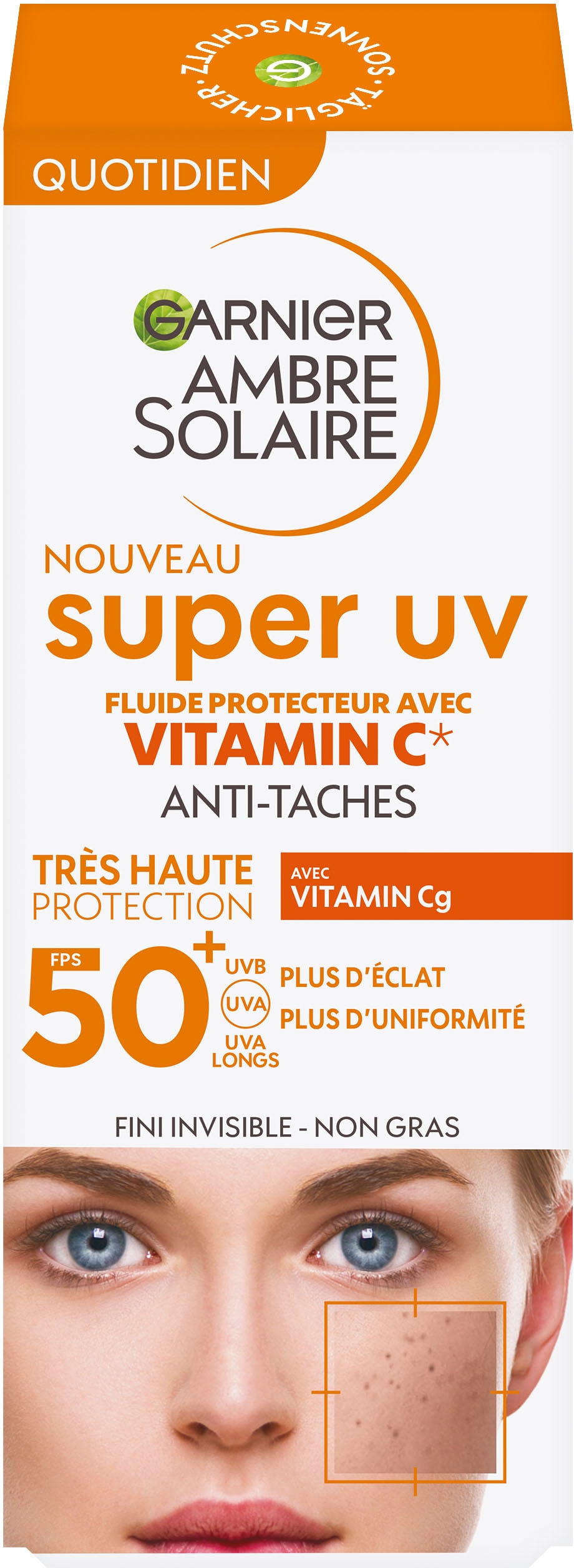 GARNIER Sonnenschutzfluid »Garnier Sonnenschutzfluid Vitamin C LSF 50+«, mit Vitamin C