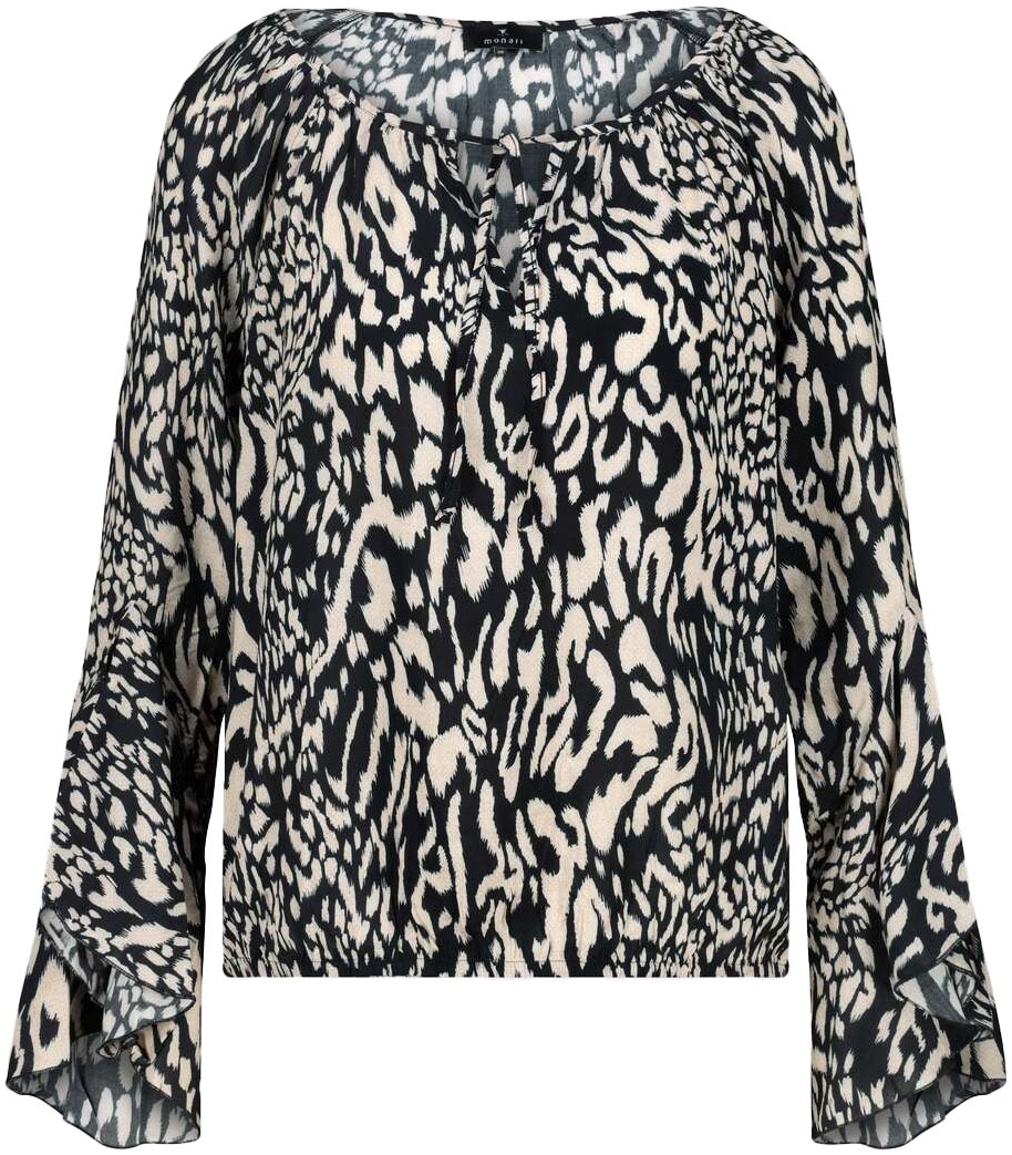 Monari Schlupfbluse, mit Animalprint