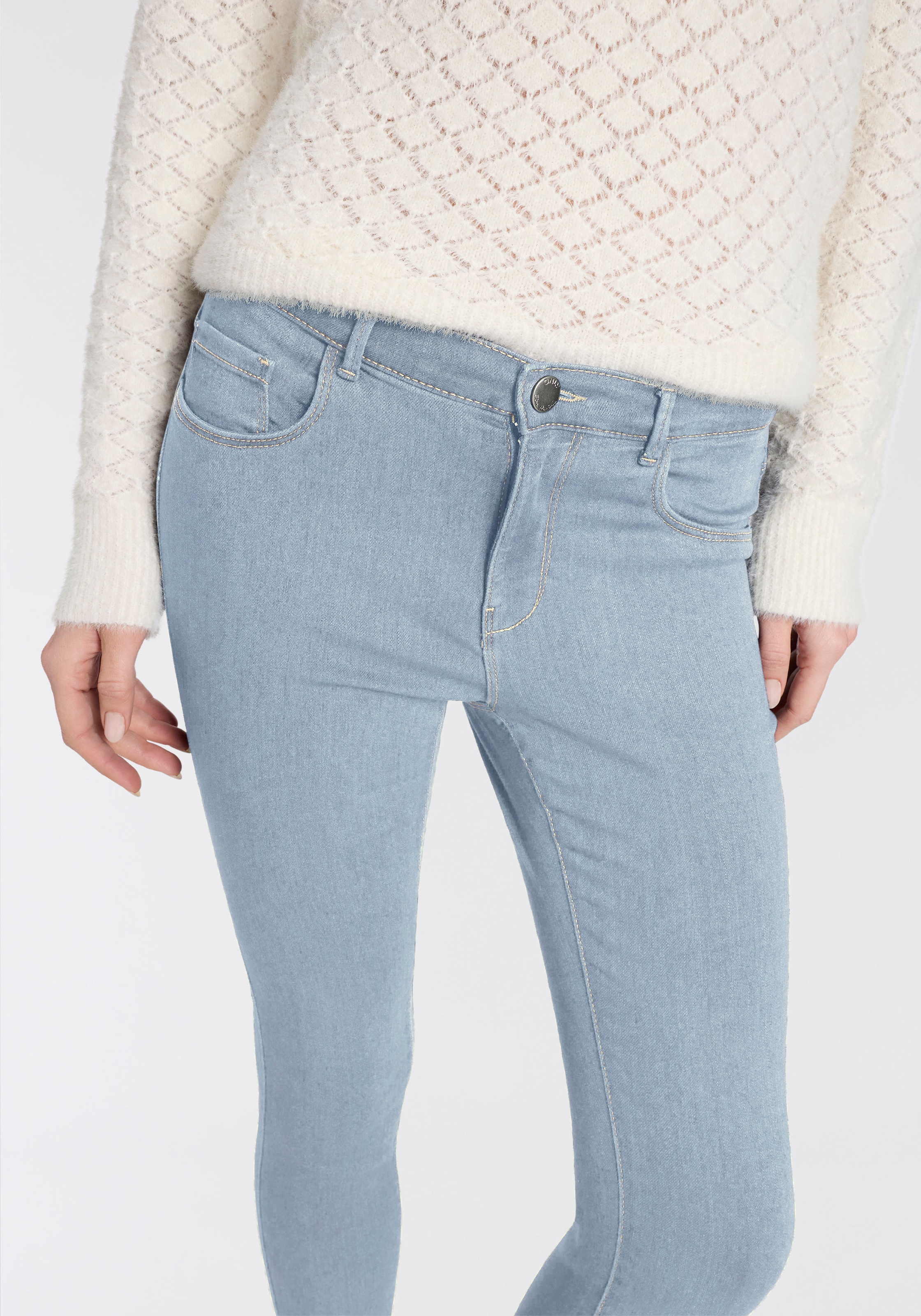 ONLY Skinny-fit-Jeans »ONLRINA REG WAIST SK BOX DNM« Viskosemischung, skinny fit
