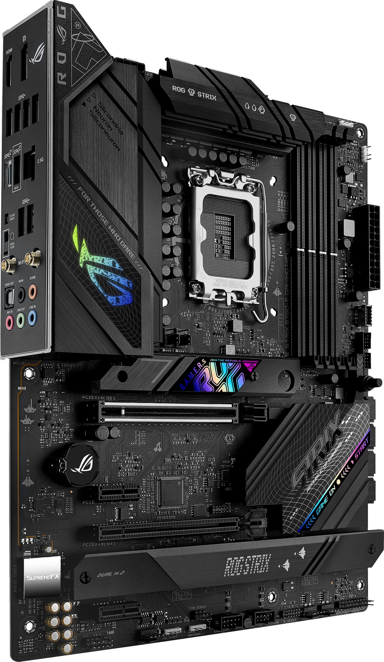 Asus Mainboard »ROG STRIX B760-F GAMING WIFI«, DDR5 Speicher, PCIe 5.0, WiFi 6E, 3x PCIe 4.0 M.2, Aura Sync