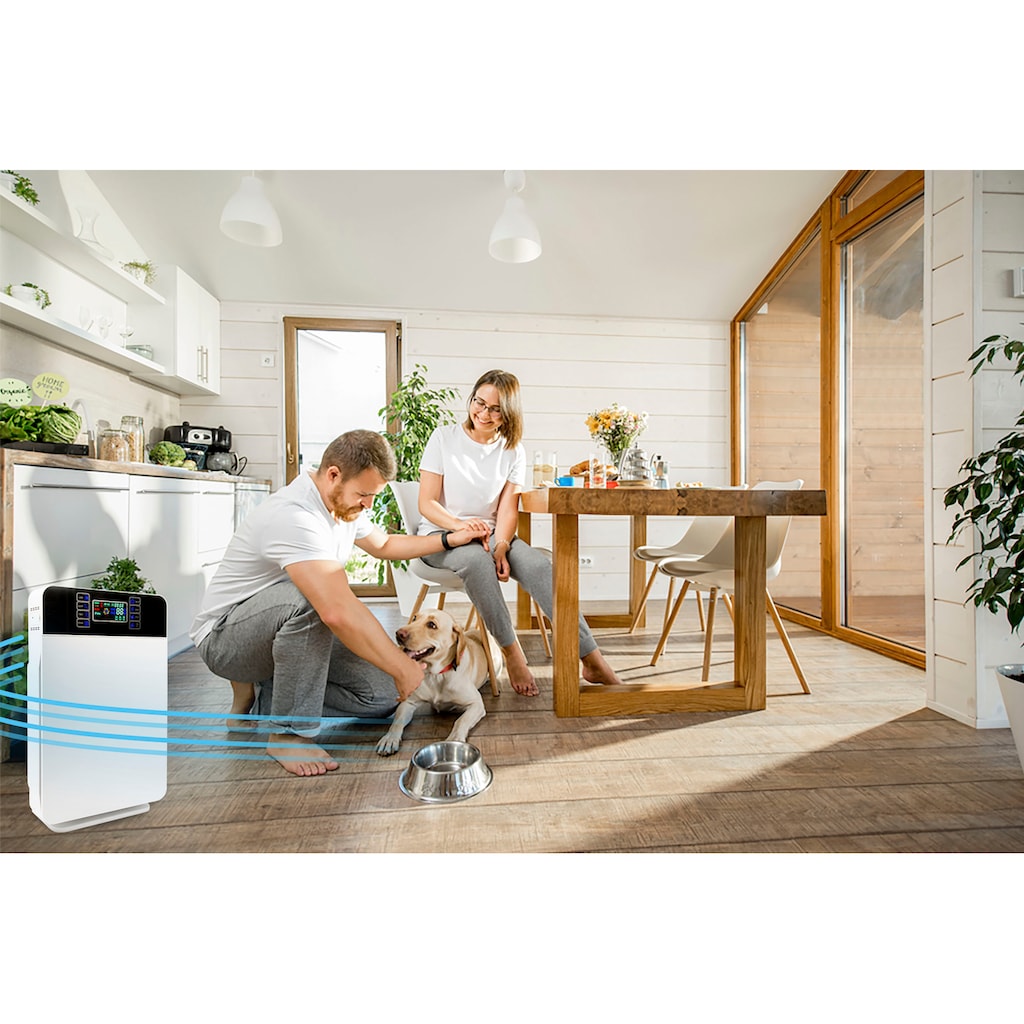 MediaShop Luftreiniger »mit 6-Filter System, Livington Air Purifier«, für Räume bis 30m²