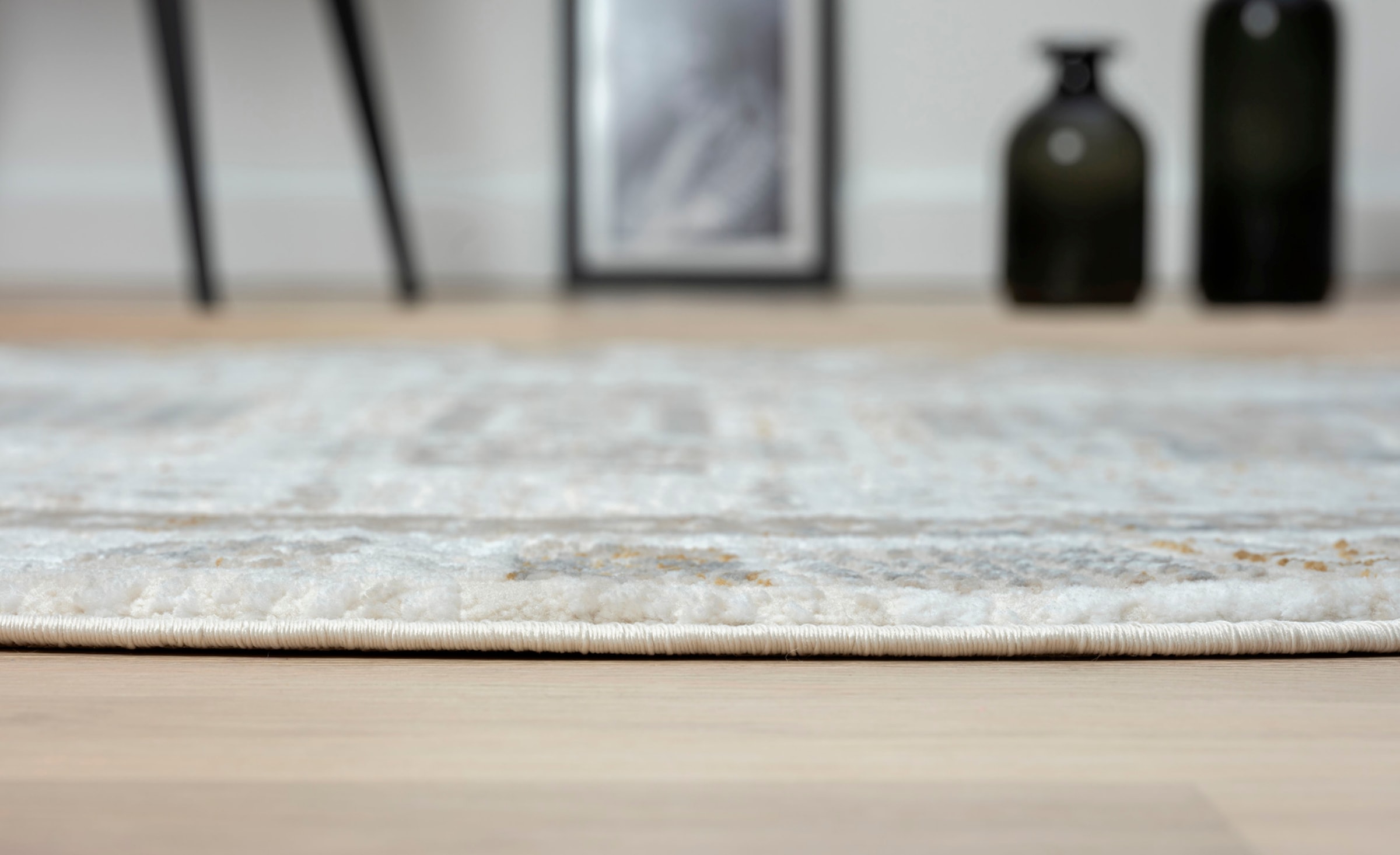 Myflair Möbel & Accessoires Teppich »My Kashkuly«, rund, 10 mm Höhe, Kurzflor, Retro-Style, besonders weich durch Microfaser