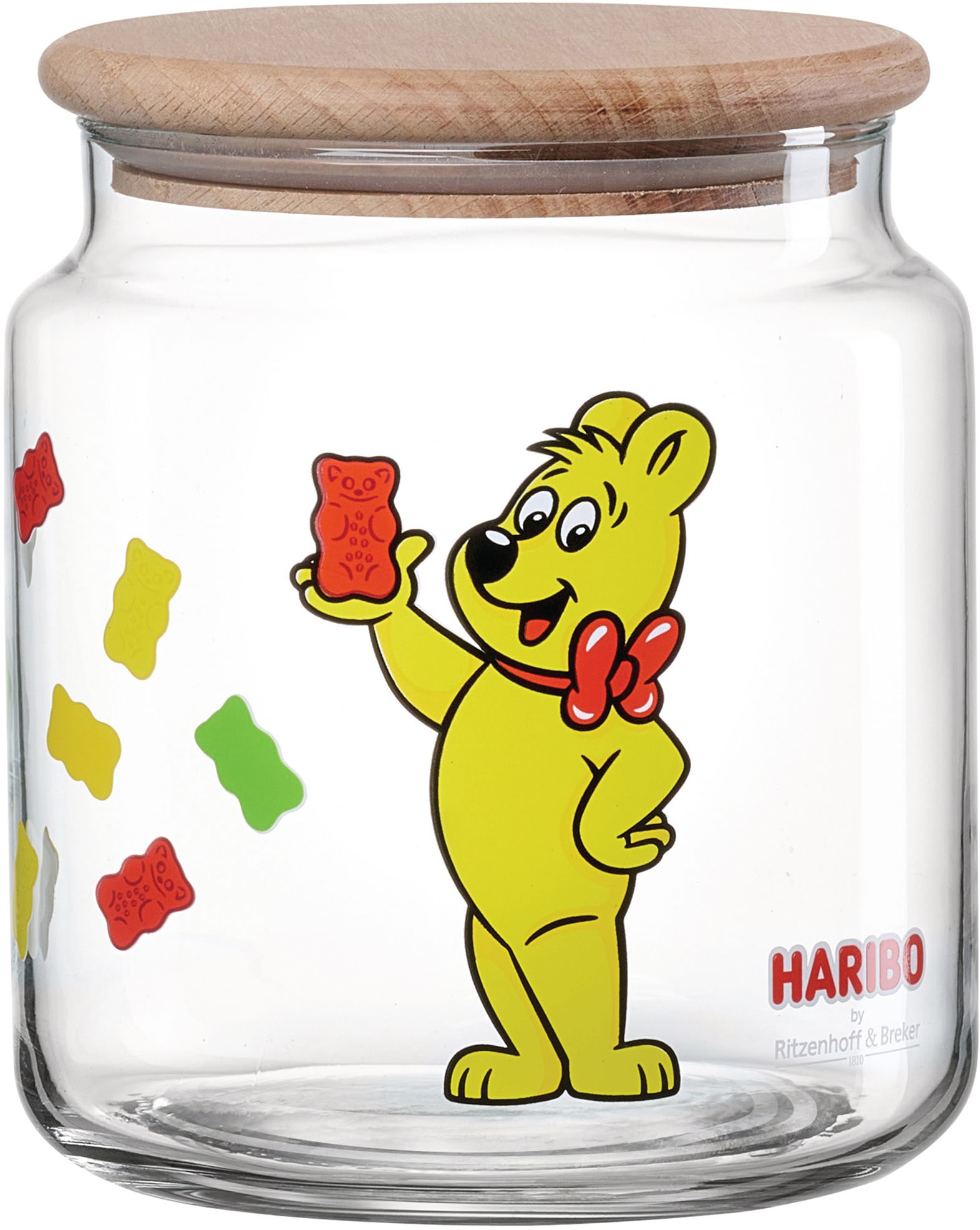 Ritzenhoff & Breker Vorratsglas "HARIBO Allover, 1,1 Liter" Maße: 12 x 12 x 13 cm