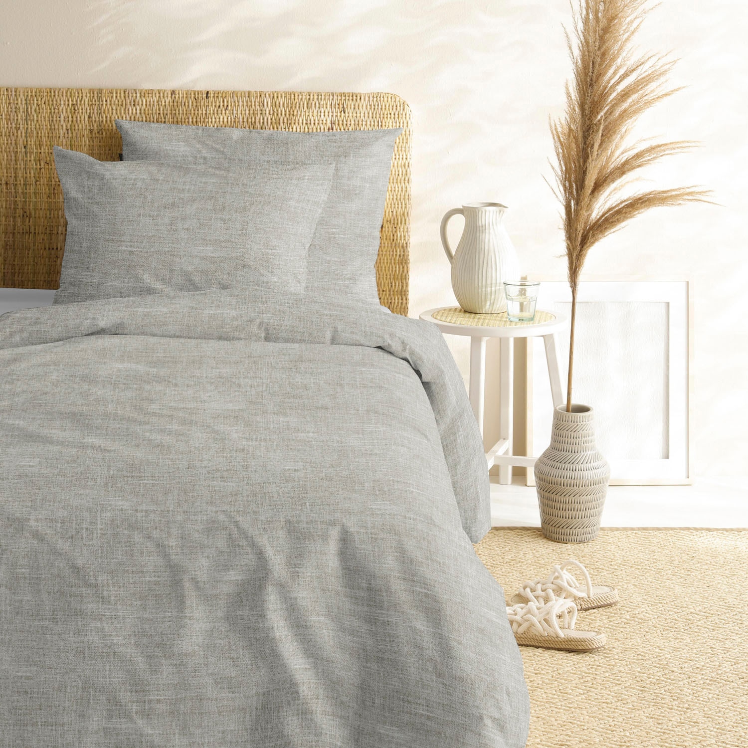 Cinderella Bettwäsche »Lyn in Gr. 135x200, 155x220 oder 200x200 cm« Bettwäsche aus Baumwolle, Bettwäsche mit Reißverschluss