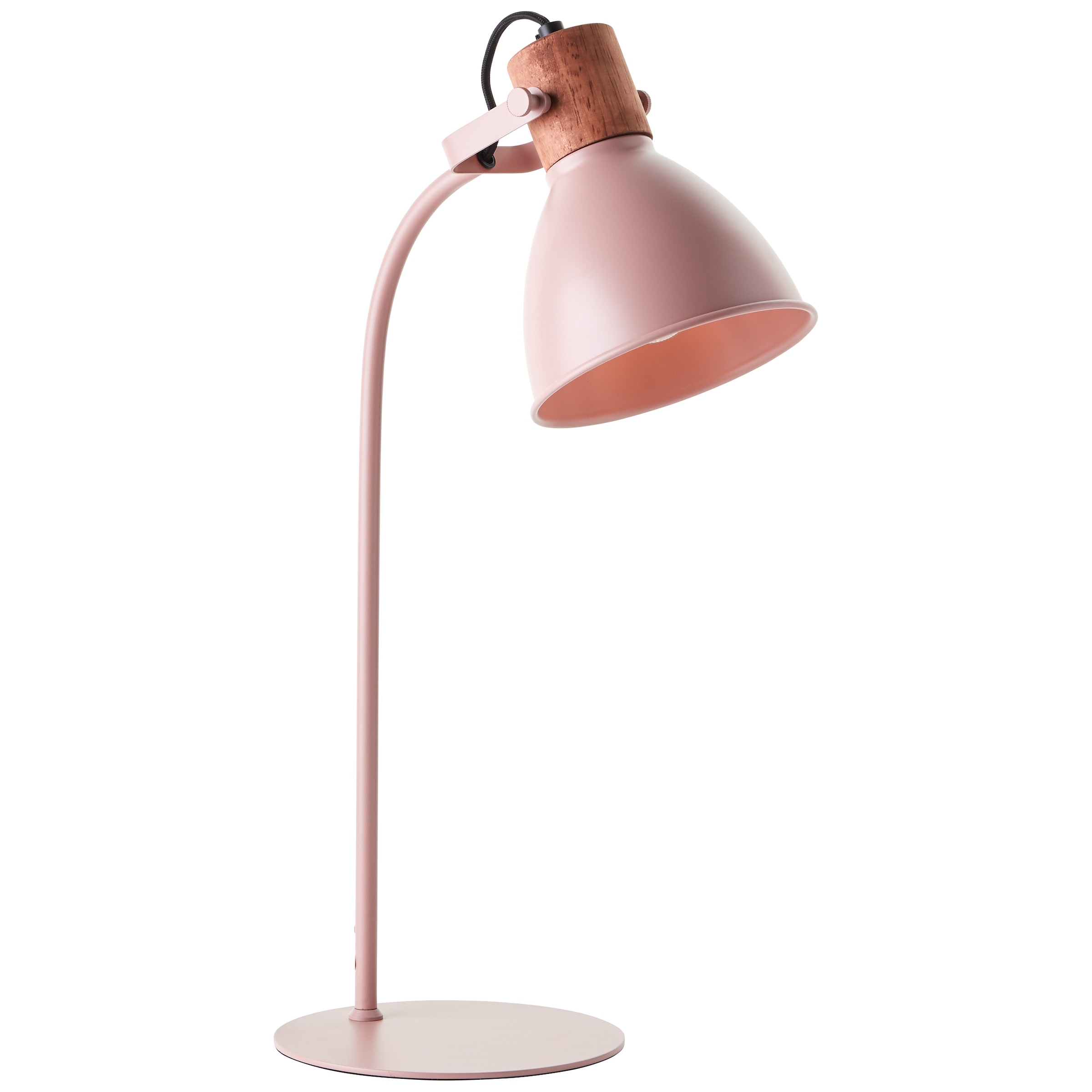 3 »Erena«, Garantie kaufen pink mit Tischleuchte Jahren XXL 1 52 hell Höhe | flammig-flammig, Metall/Holz, E27, cm, online Brilliant
