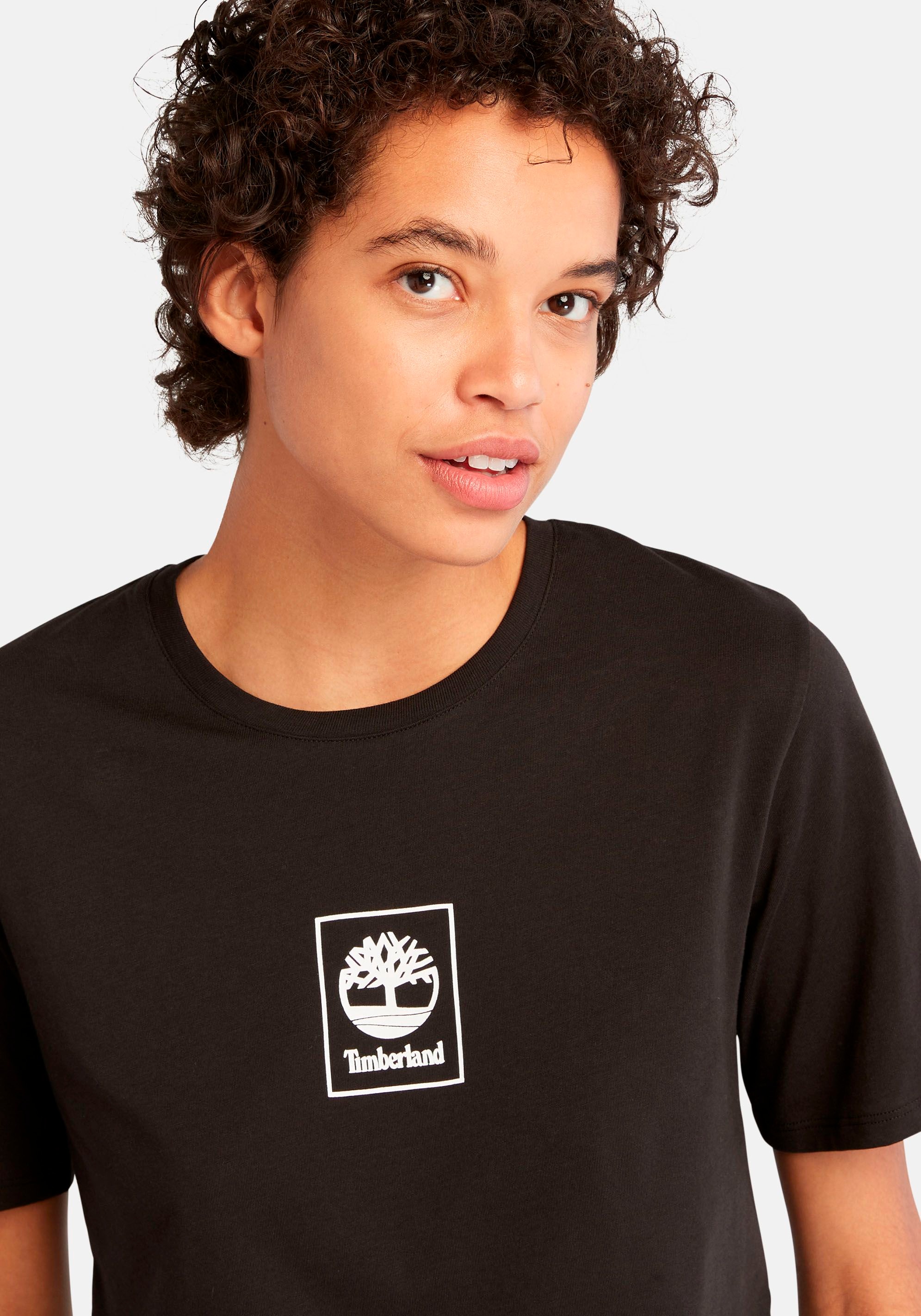 Logodruck TEE«, bei ♕ T-Shirt LOGO mit REGULAR »STACK Timberland