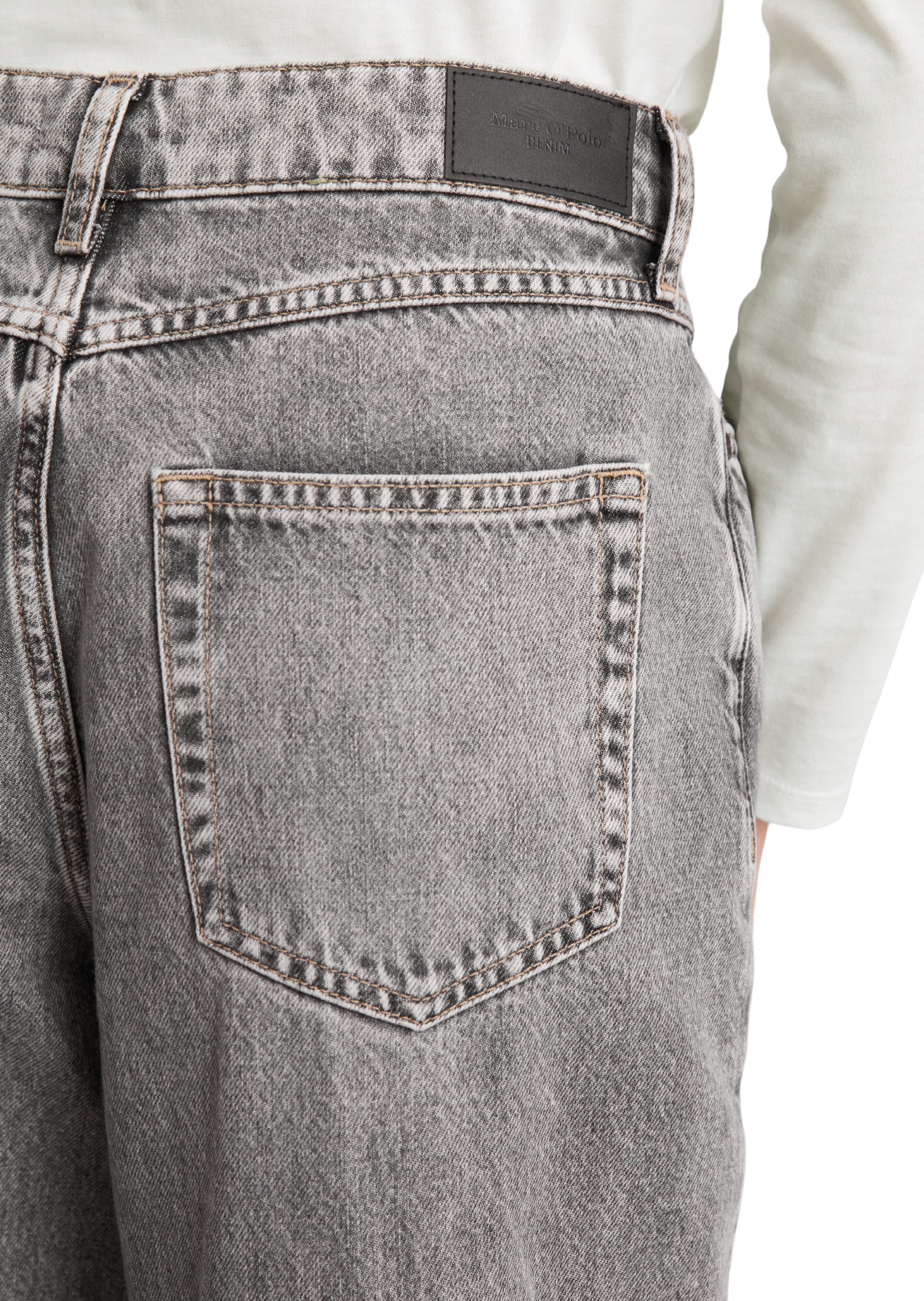 Marc O'Polo DENIM 5-Pocket-Jeans Model Stine barrel cropped aus reiner Baumwolle