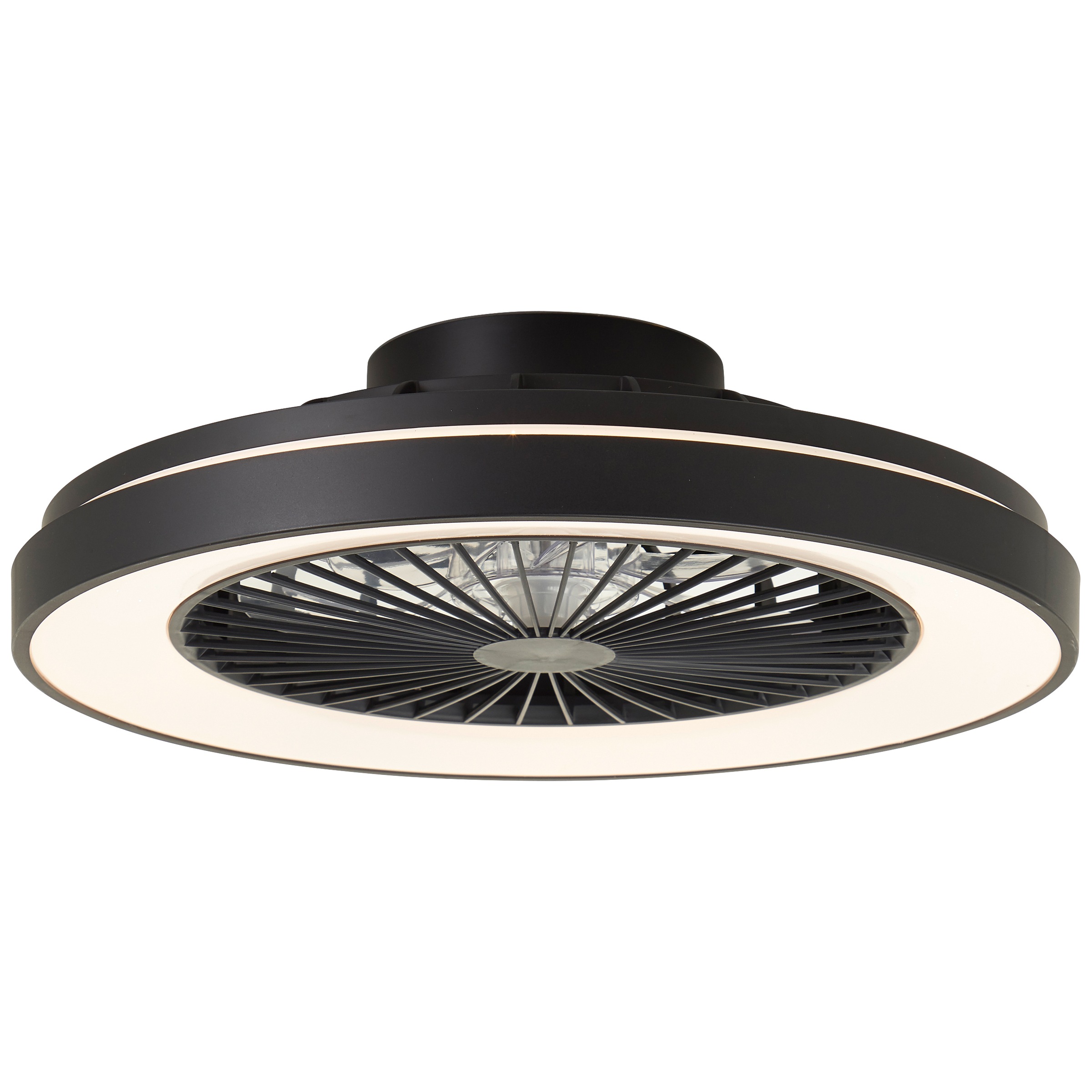 Brilliant LED Deckenleuchte »Mazzaro Deckenventilator« 1 Stk. warmweiß - kaltweiß Deckenlampe, Ventilator, 48,5 cm, digitales RGB, CCT, dimmbar
