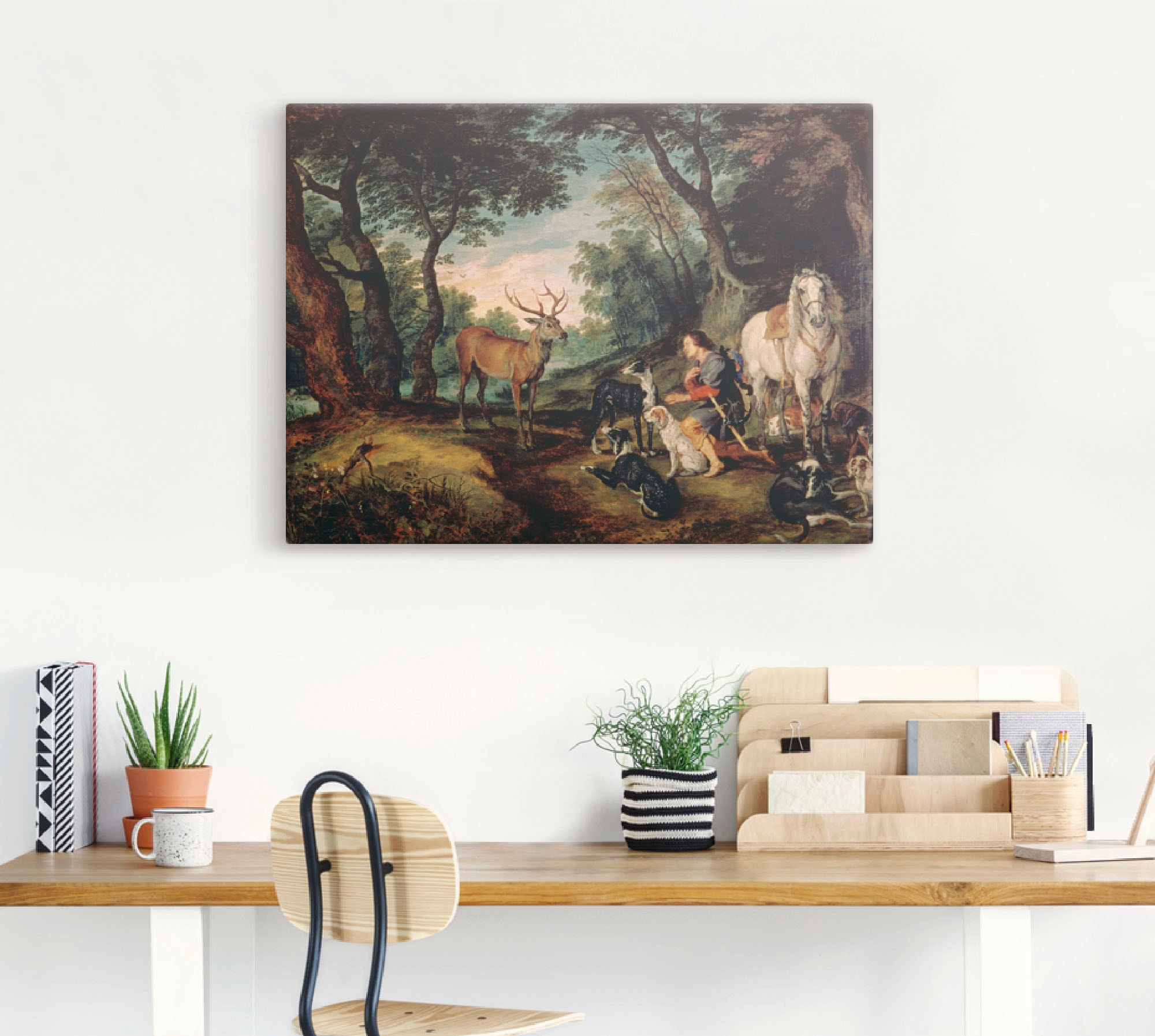 Artland Wandbild »Der heilige Hubertus.« Mann 1 Stk. tlg. als Leinwandbild, Poster in verschied. Größen