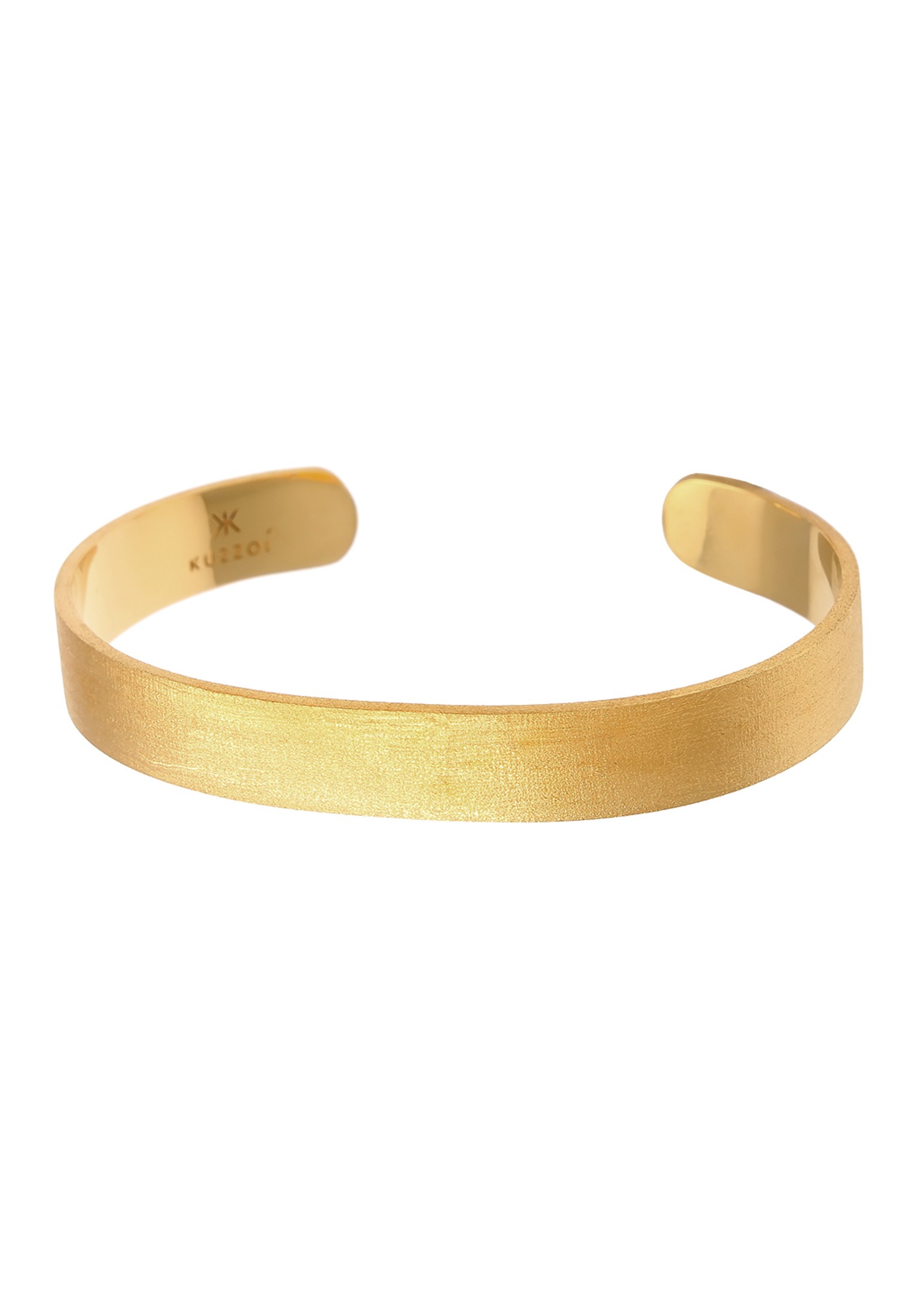 Kuzzoi Armreif »Armband Herren Armreif Offen Basic 925 Silber«