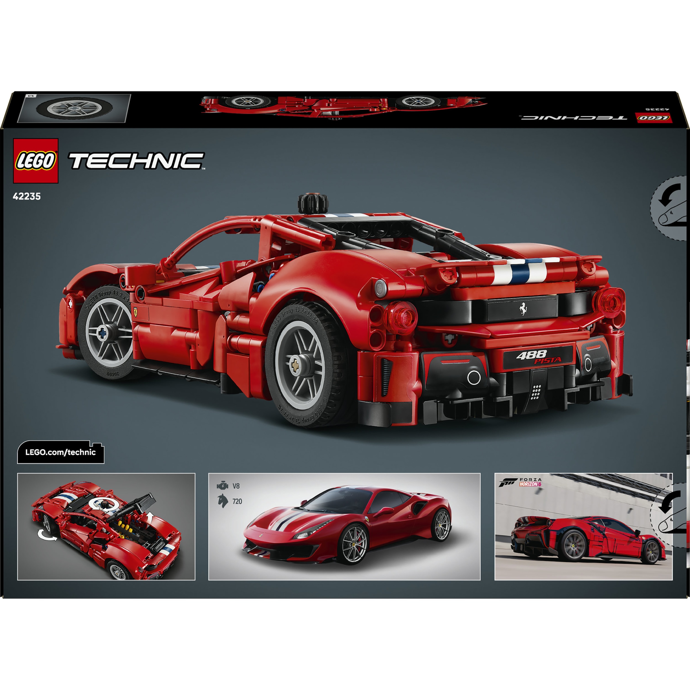 LEGO® »Ferrari 488 Pista Auto (42235), LEGO Technic« Made in Europe