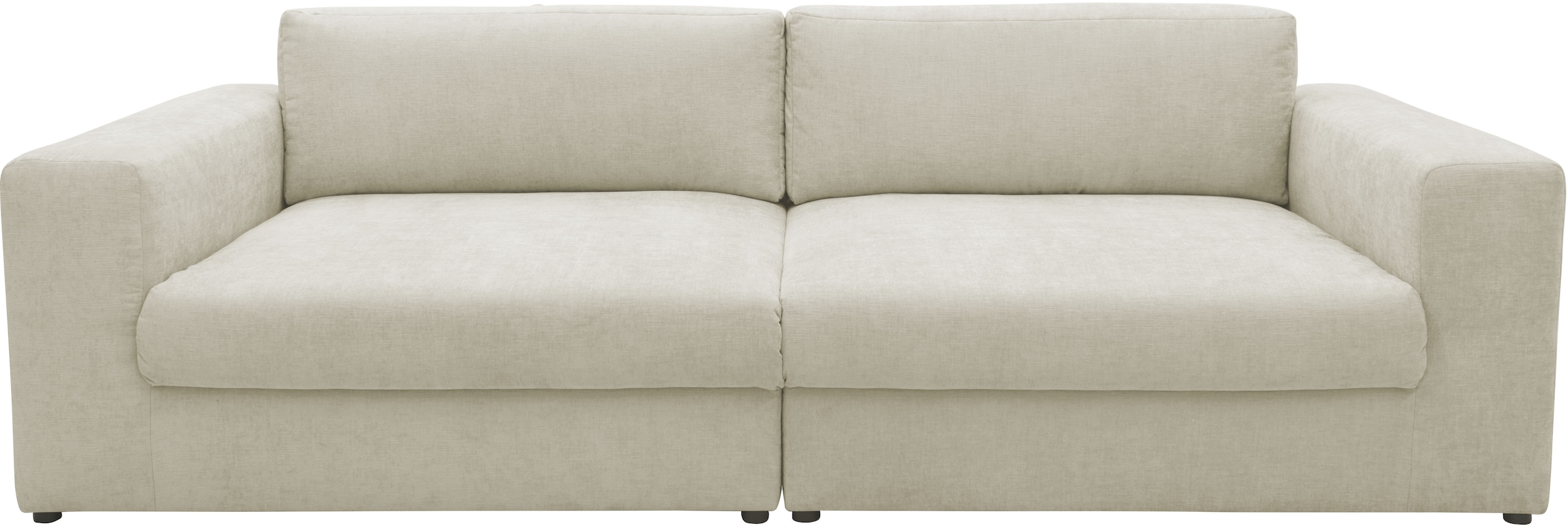 DOMO collection Big-Sofa »800025 Megasofa Breite 276cm, Taschenfederkern, fester Sitzkomfort«, pflegeleichter, edler Strukturstoff, Chenille-Optik aus 100% Polyester
