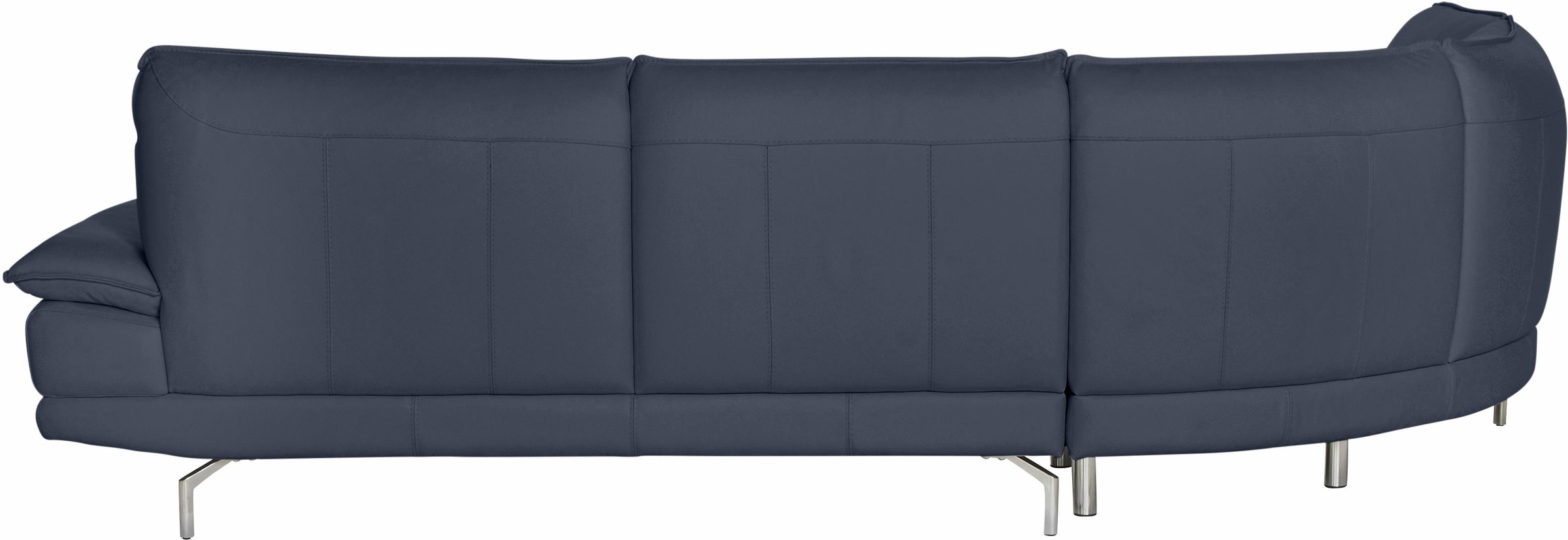 CALIA ITALIA Ecksofa »Dave, italienisches Designsofa L-Form, erstklassiger Sitzkomfort«, Ottomane wahlweise links oder rechts, in zwei tollen Lederqualitäten
