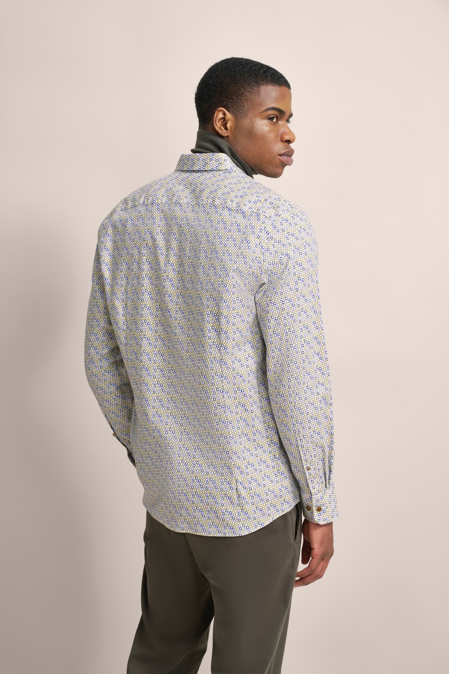 bugatti Langarmhemd mit Button-Down-Kragen