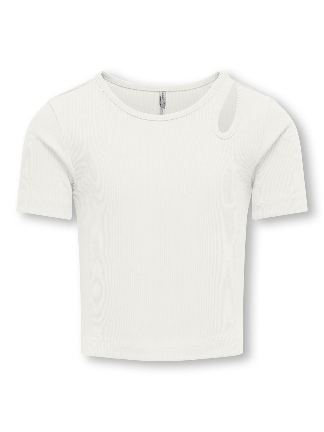 KIDS ONLY Kurzarmshirt »KOGNESSA S/S CUT OUT TOP BOX JRS NOOS« mit tollem cut-out an der linken Schulter