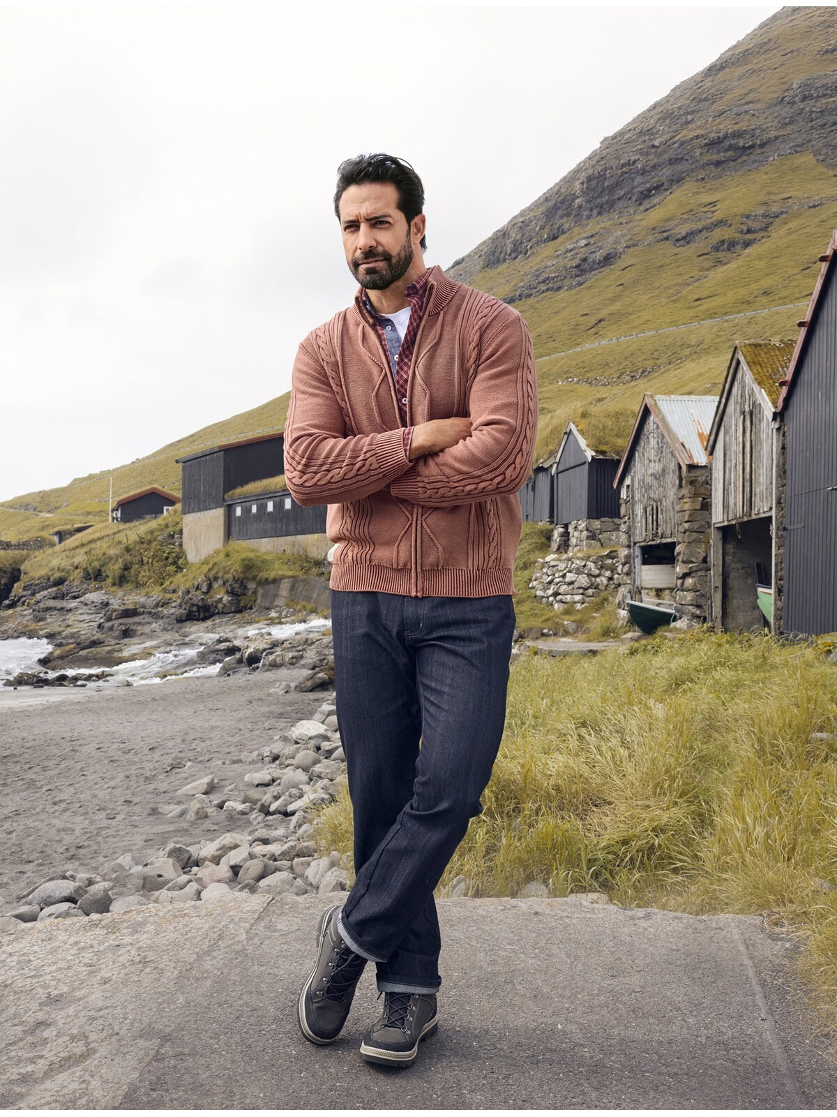 Jan Vanderstorm Strickjacke »Strickjacke AKSELSKAR«