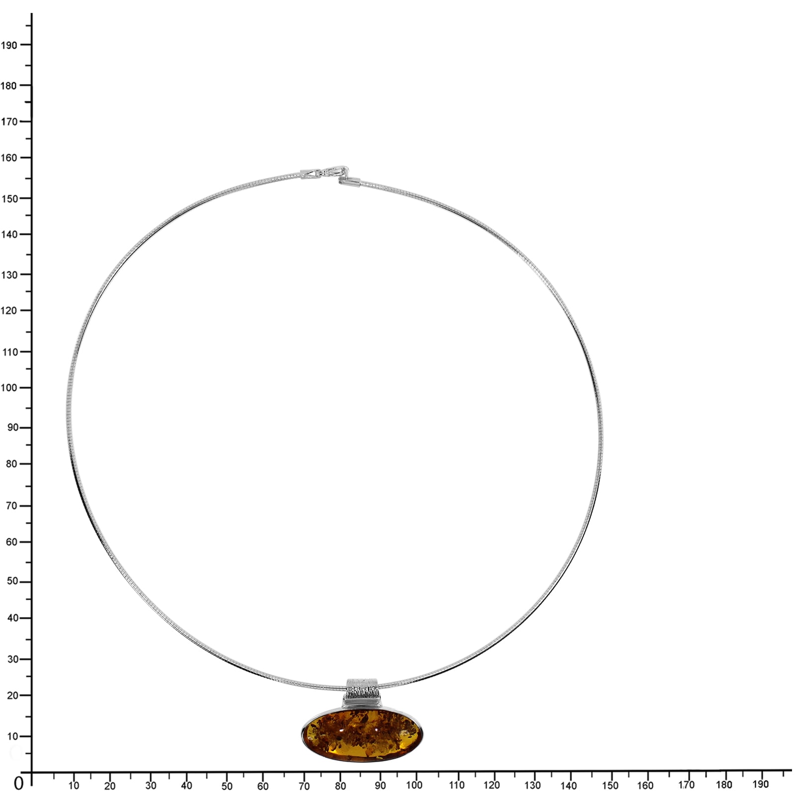 OSTSEE-SCHMUCK Kette mit Anhänger »- Classic 30x13 mm - Silber 925/000 - Bernstein«