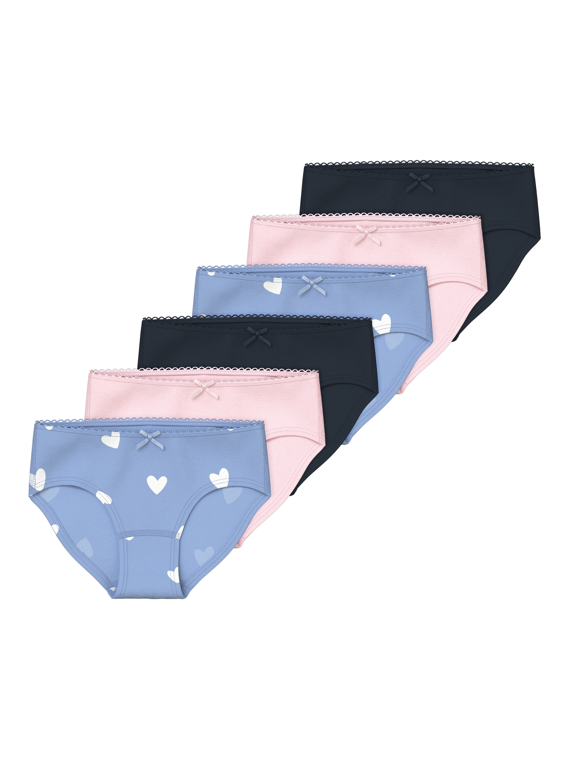 Name It Panty »NKFBRIEFS 6P HEARTS NOOS«, (Packung, 6 St.)