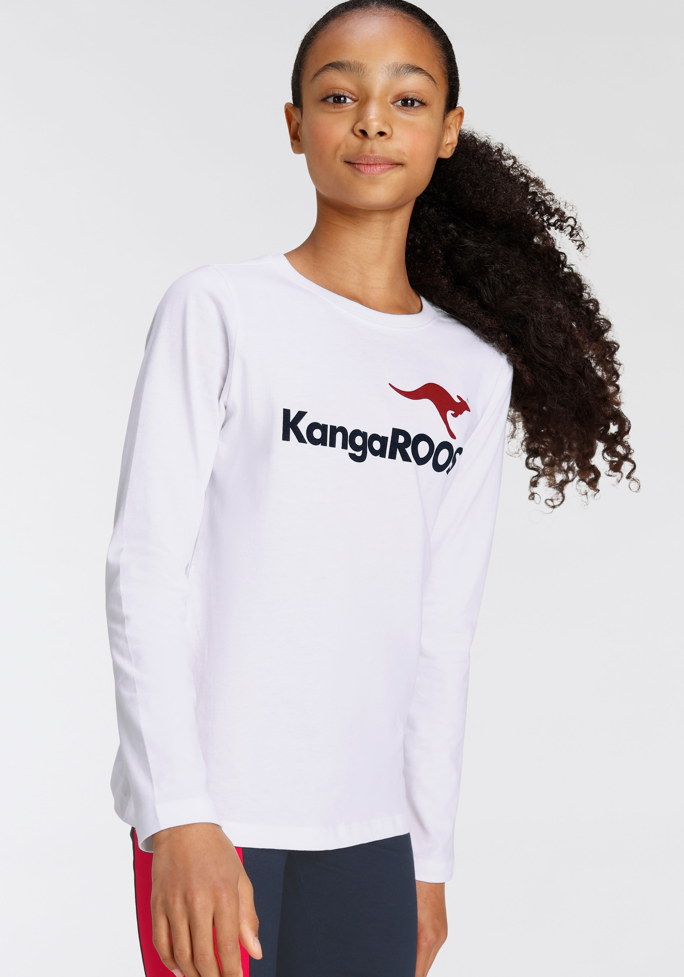 Langarmshirt ♕ bei »Basic KangaROOS Logo«